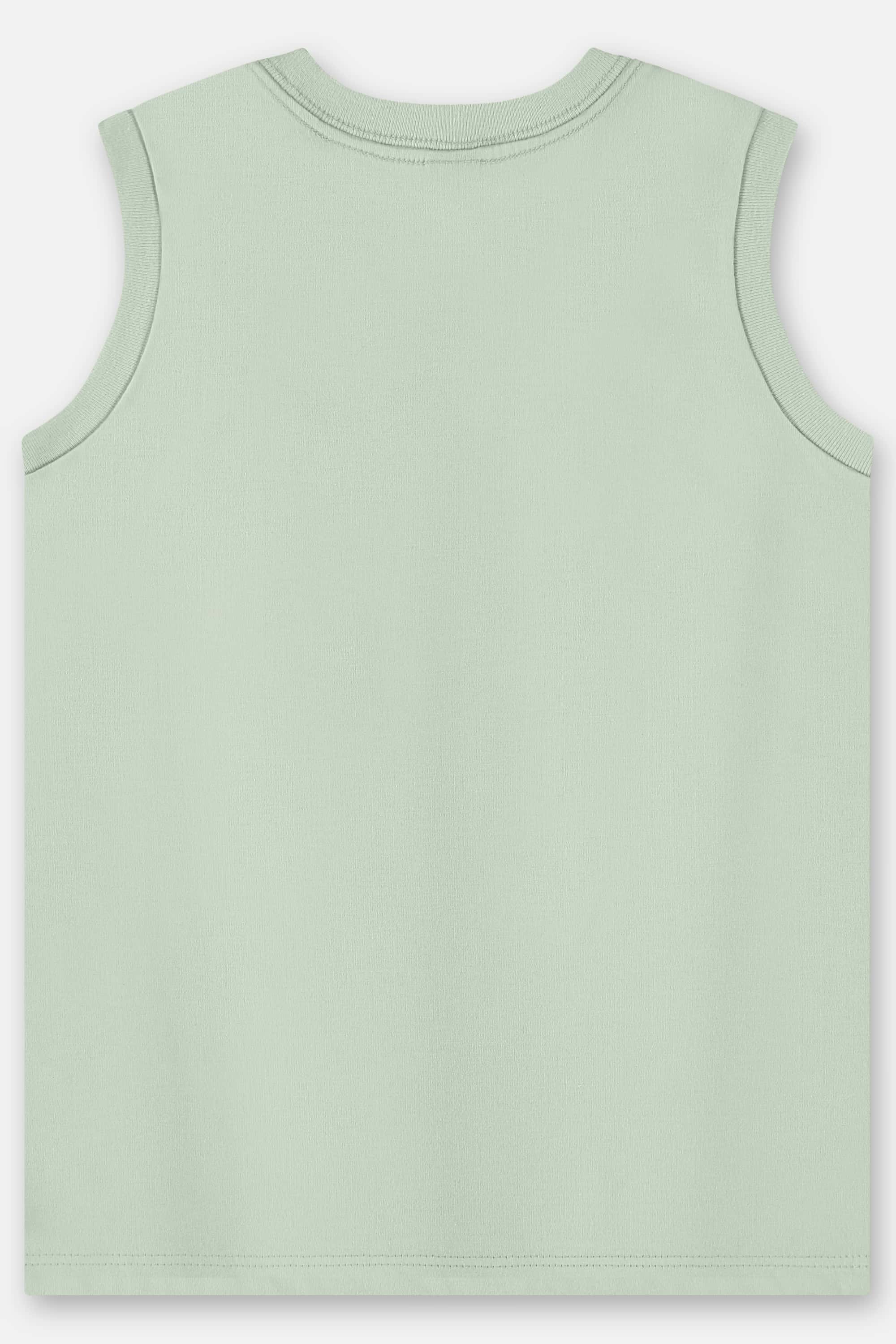 Regata Infantil Masculina em Algodão Básico (Verde) Up Baby - Imagem 14