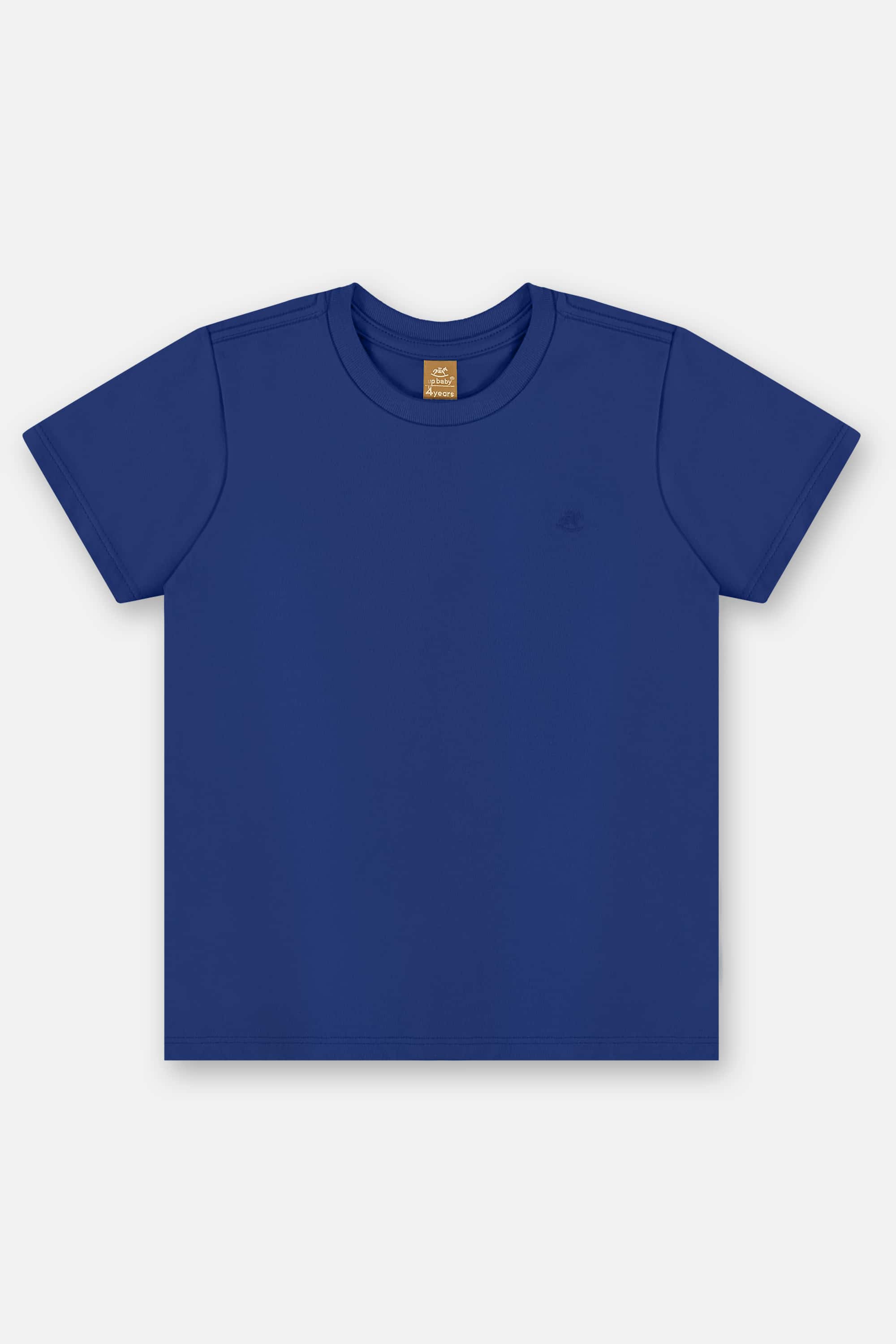 Camiseta Básica em Algodão Infantil Masculina (Azul Marinho) Up Baby - Imagem 2