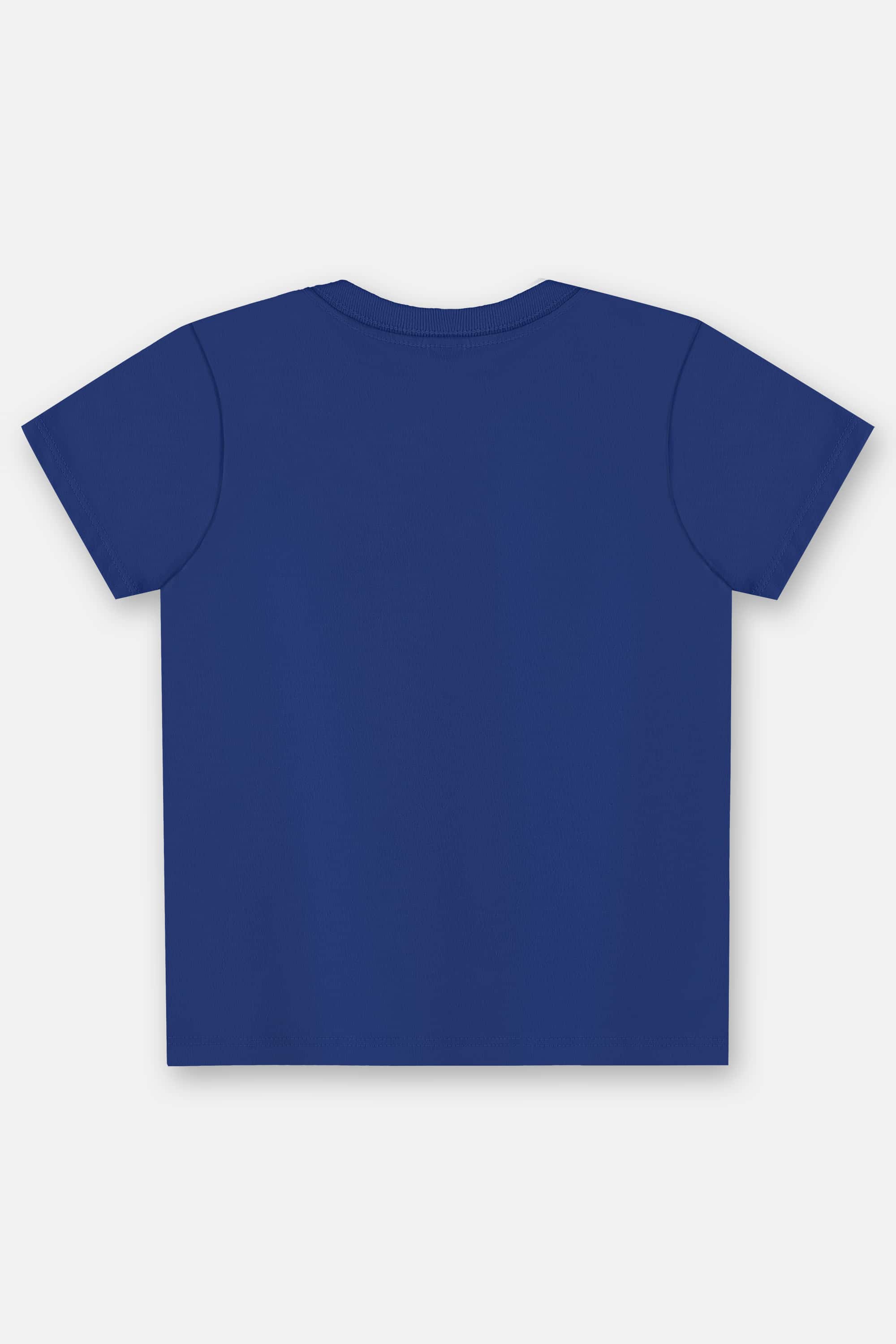 Camiseta Básica em Algodão Infantil Masculina (Azul Marinho) Up Baby - Imagem 3