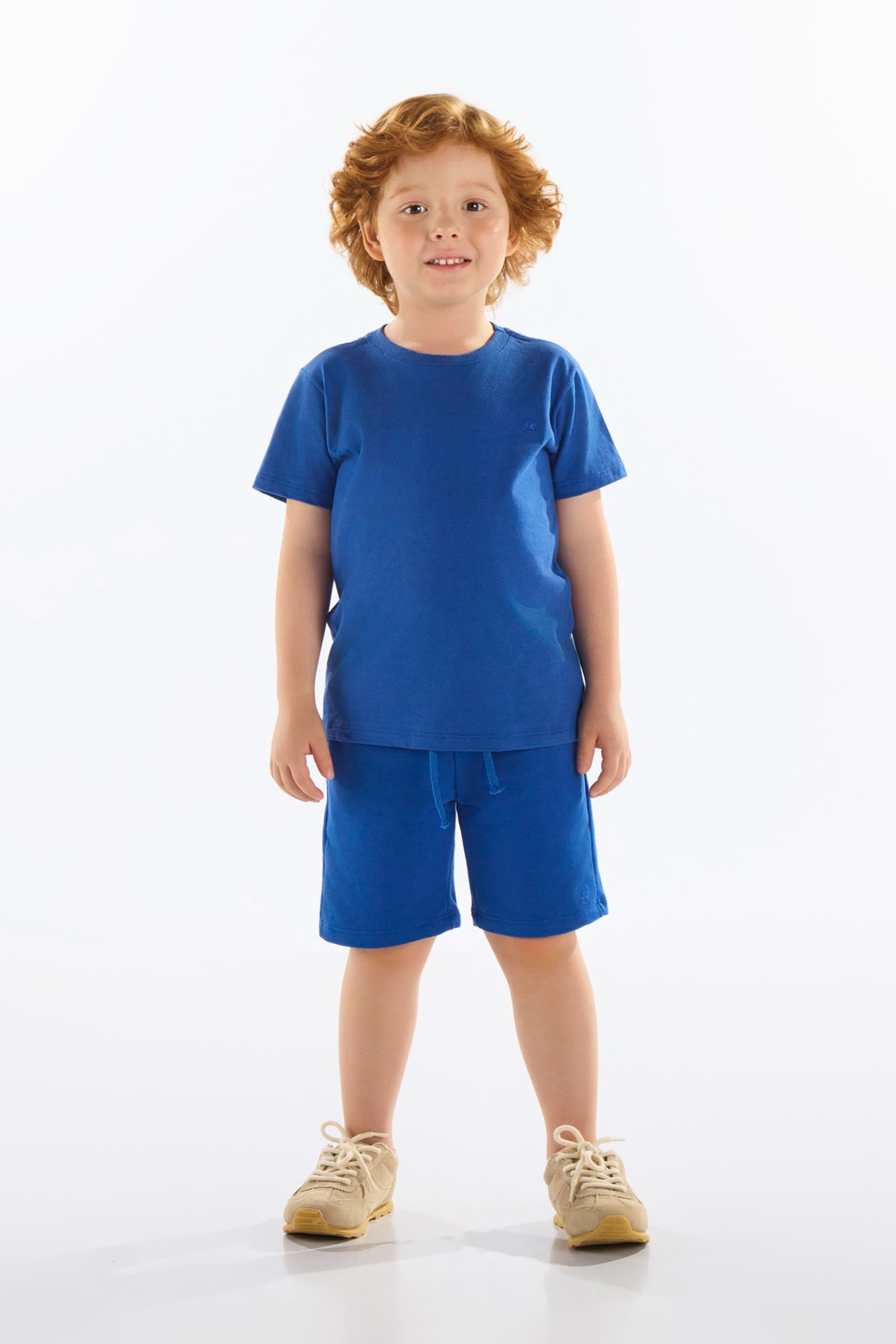Camiseta Básica em Algodão Infantil Masculina (Azul Marinho) Up Baby - Imagem 10