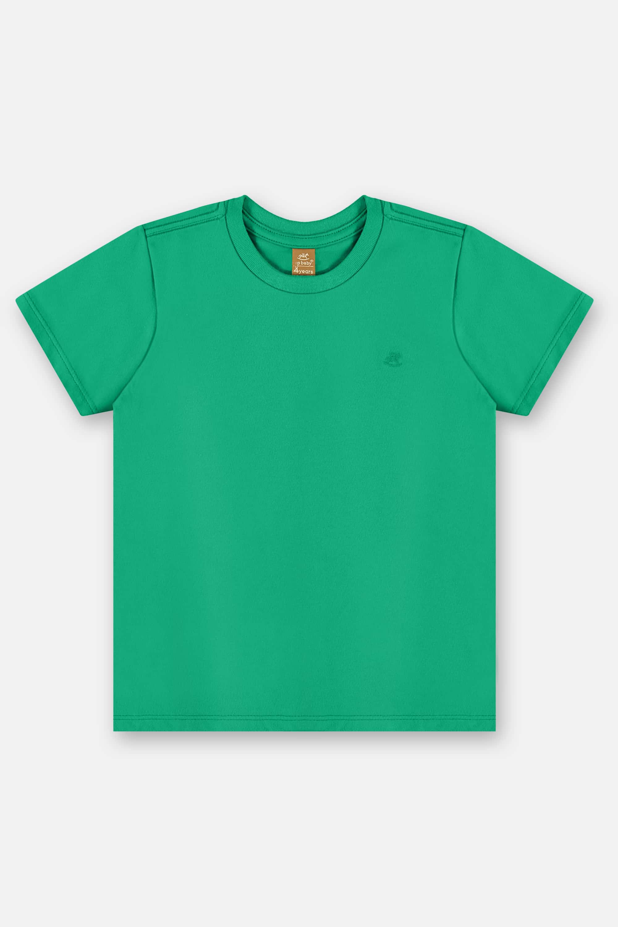 Camiseta Básica em Algodão Infantil Masculina (Verde) Up Baby