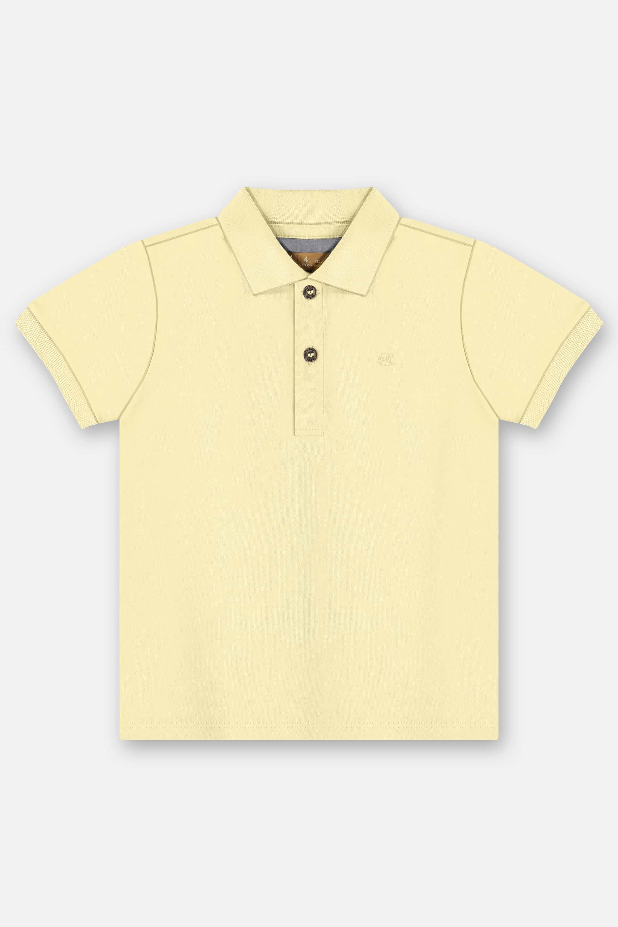 Camisa Polo Infantil Masculina em Suedine (Bege) Up Baby
