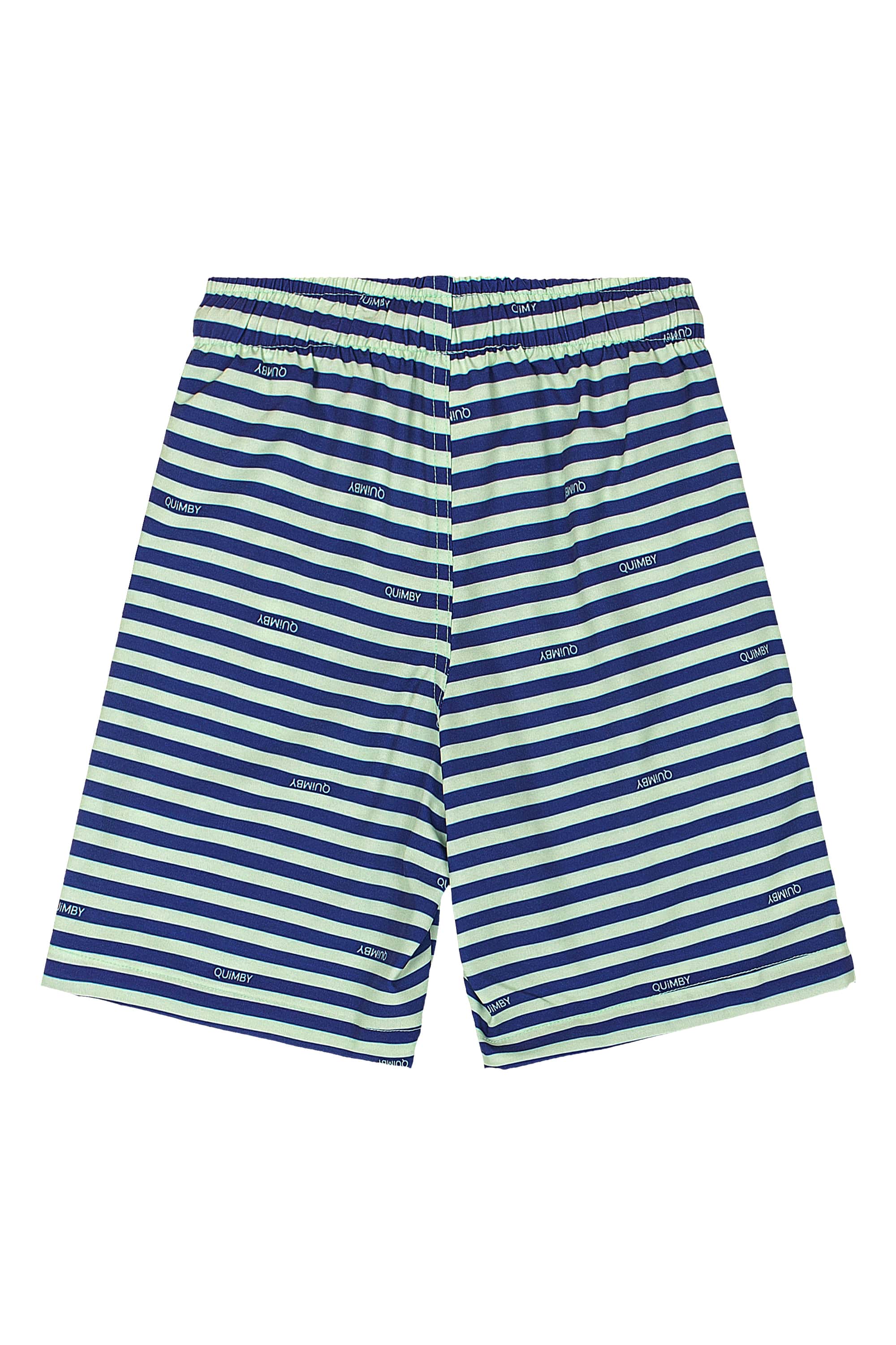 Bermuda Infantil Masculina em Microfibra (Azul) Quimby - Imagem 14