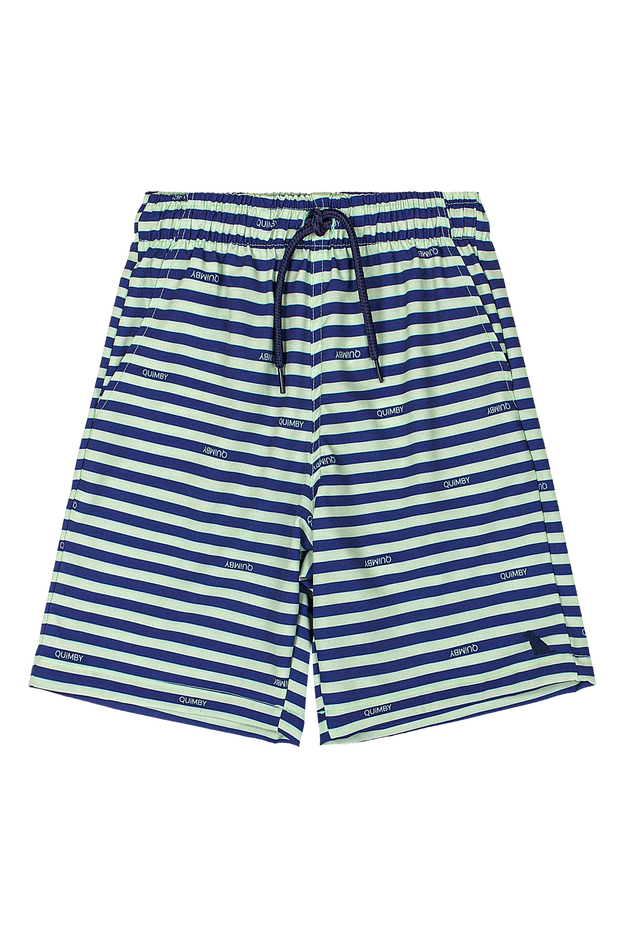 Bermuda Infantil Masculina em Microfibra (Azul) Quimby - Imagem 16