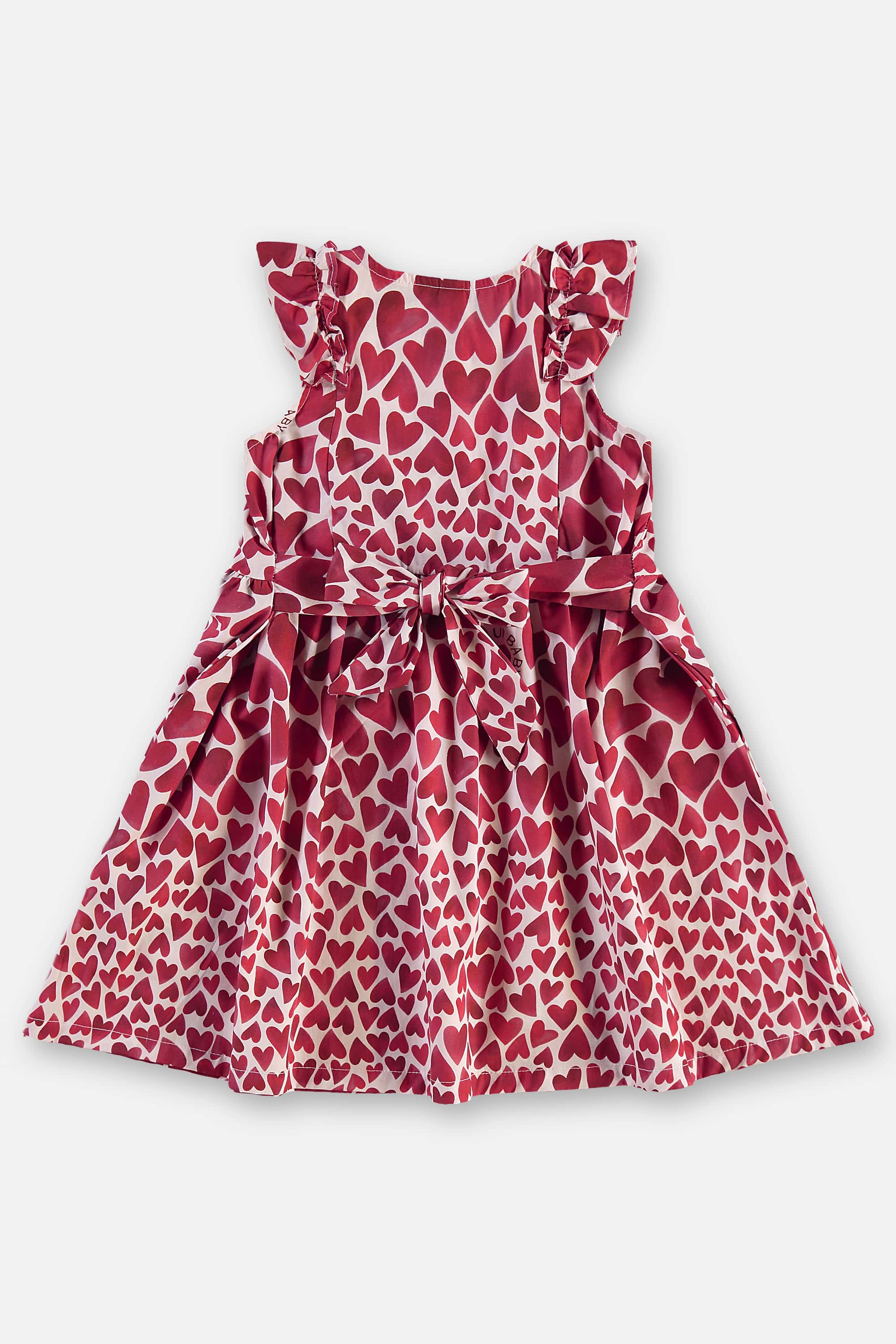 Vestido Infantil Corações em Algodão (Vermelho) Up Baby - Imagem 21