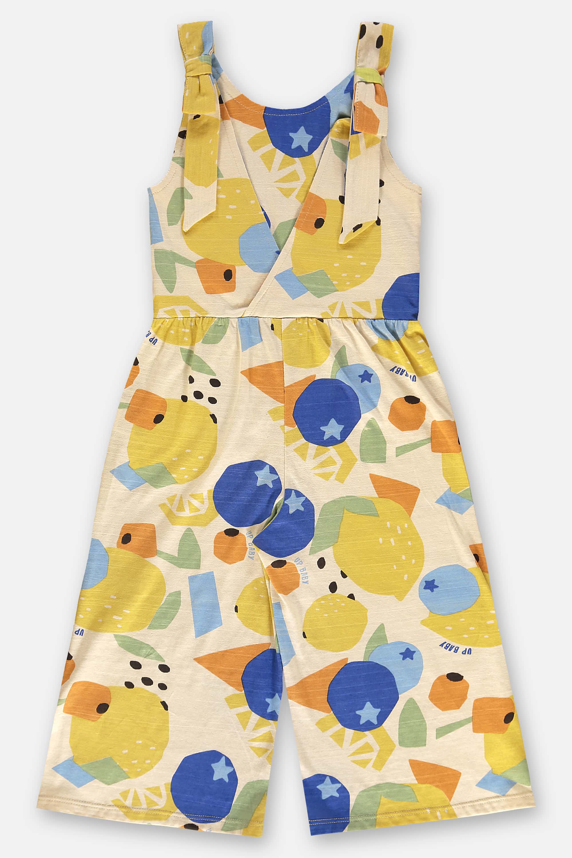 Macacão Infantil Feminino em Algodão de Frutas (Bege) Up Baby - Imagem 24