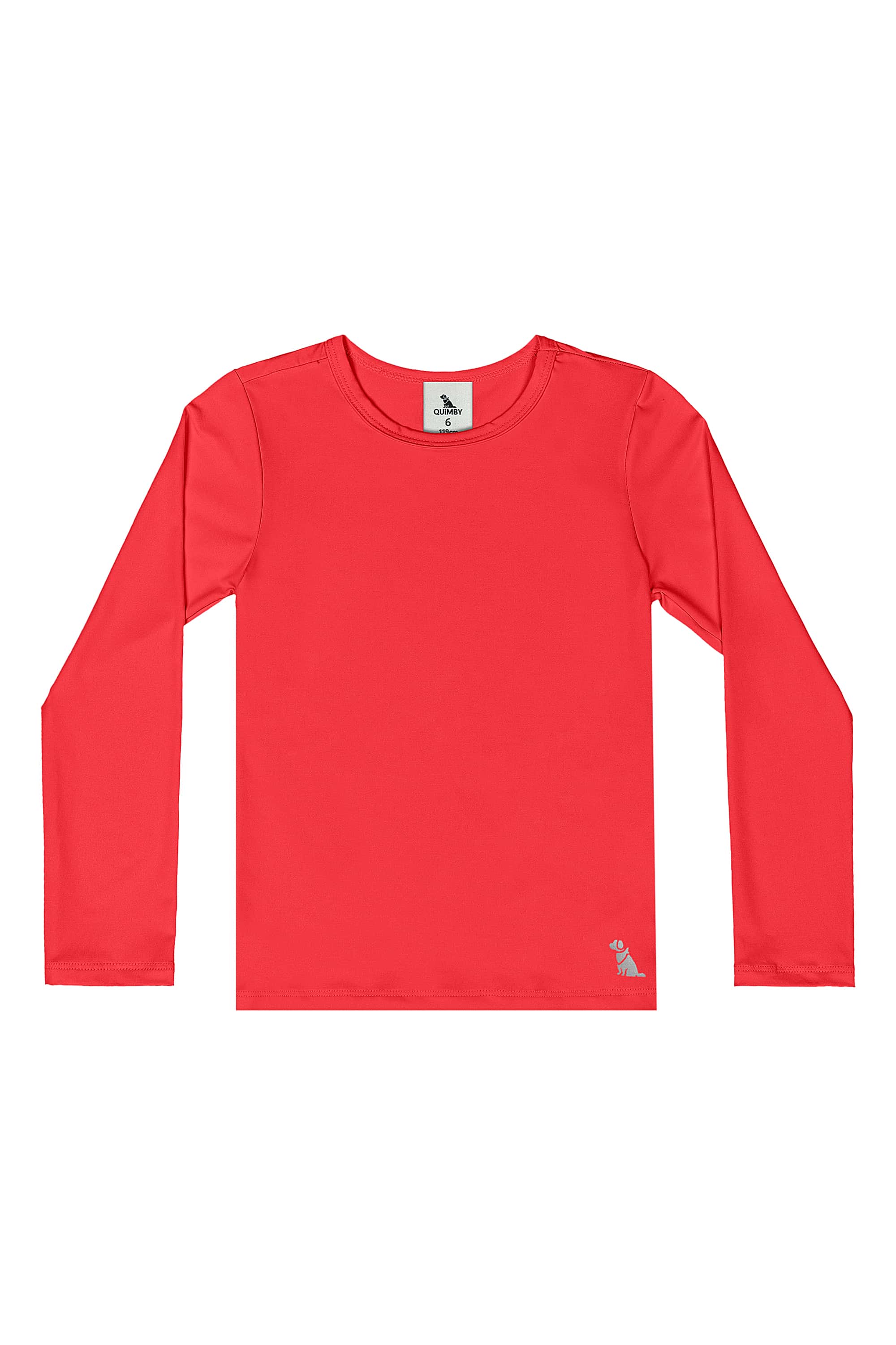 Blusa Unissex em Malha com Proteção UV Dry (Vermelho) Quimby