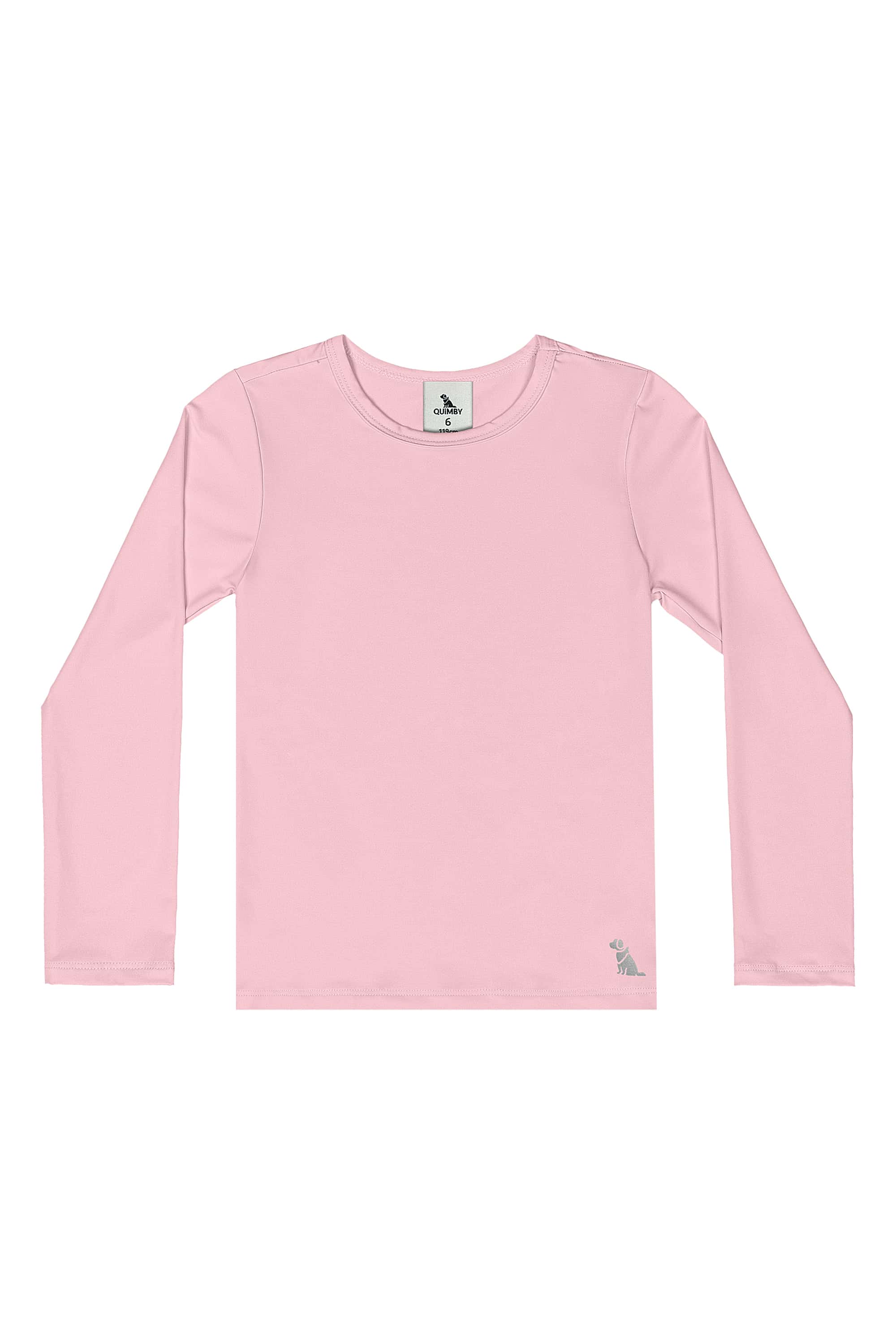 Blusa Unissex em Malha com Proteção UV Dry (Rosa) Quimby