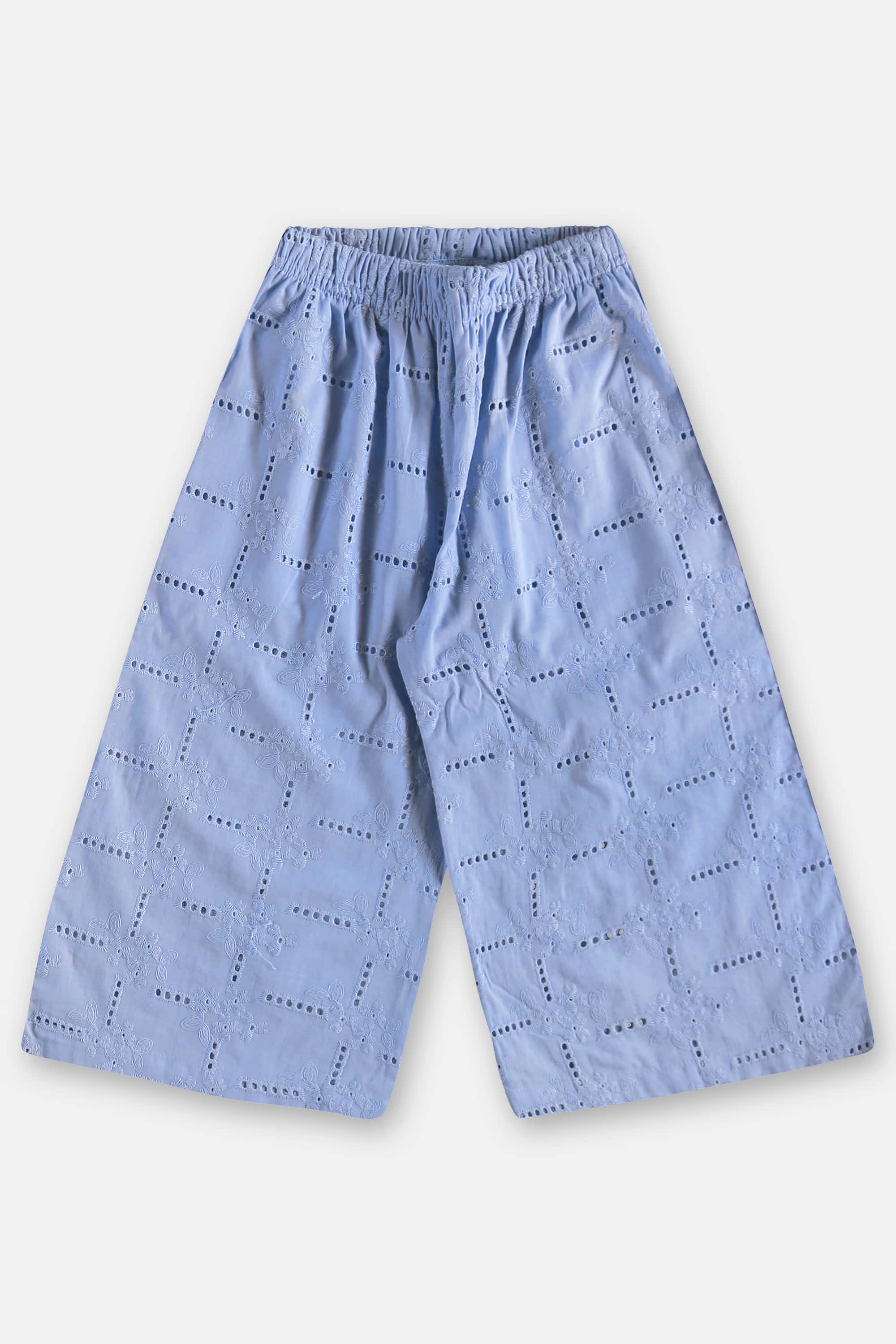 Conjunto Blusa e Calça em Algodão Infantil Feminino (Azul) Up Baby - Imagem 4