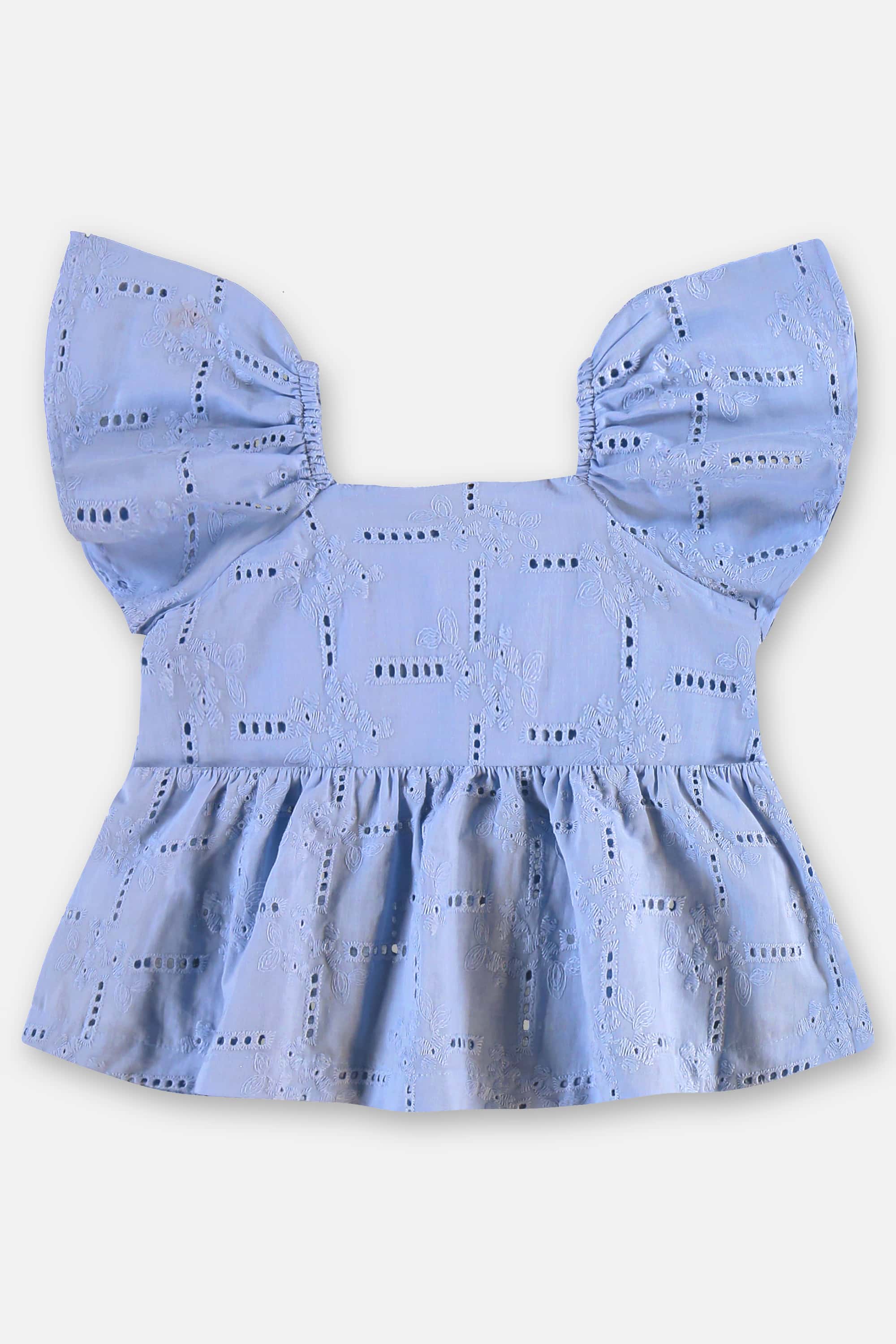 Conjunto Blusa e Calça em Algodão Infantil Feminino (Azul) Up Baby - Imagem 27