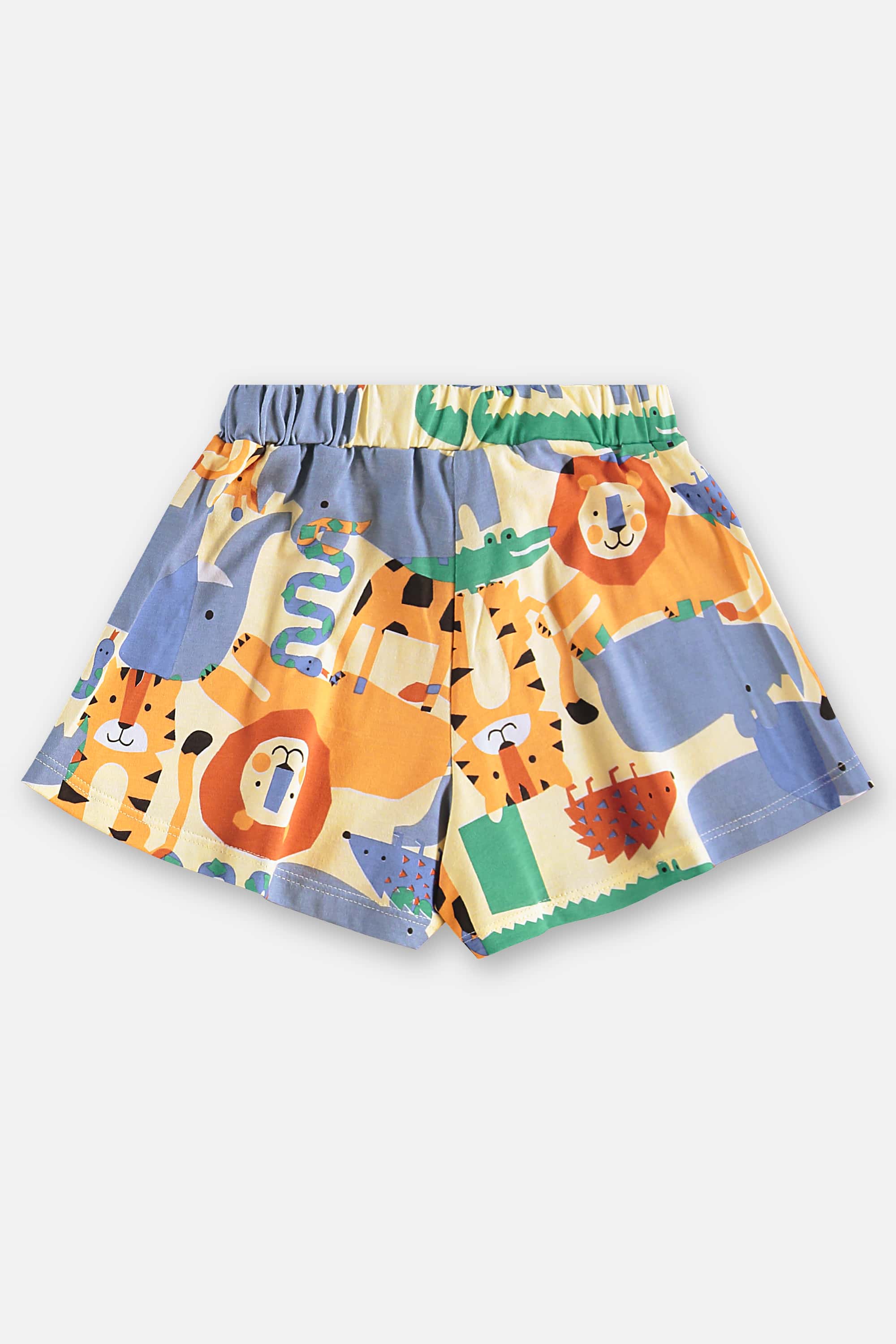 Conjunto Estampado com Bata e Short Infantil Feminino (Bege) Up Baby - Imagem 21