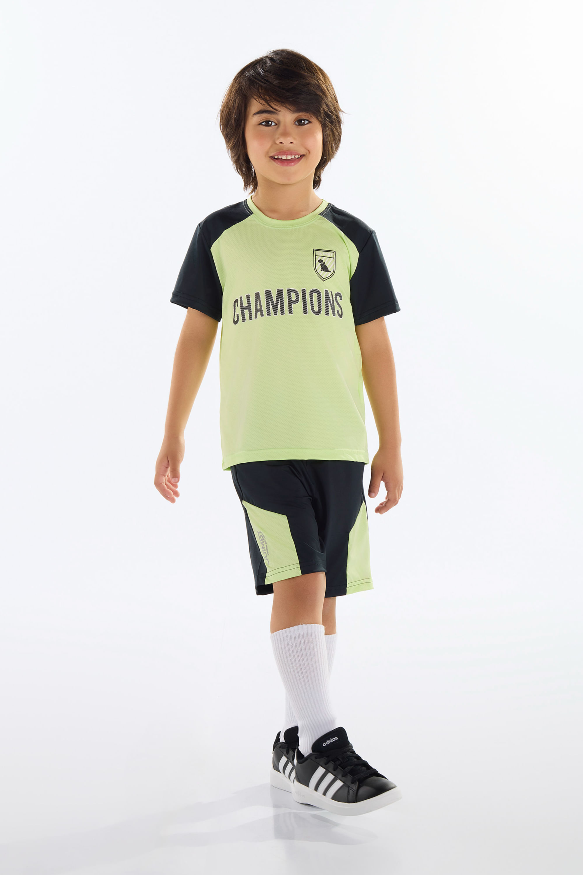 Conjunto para Menino Dry Fit e FPS +50 (Verde) Quimby - Imagem 31