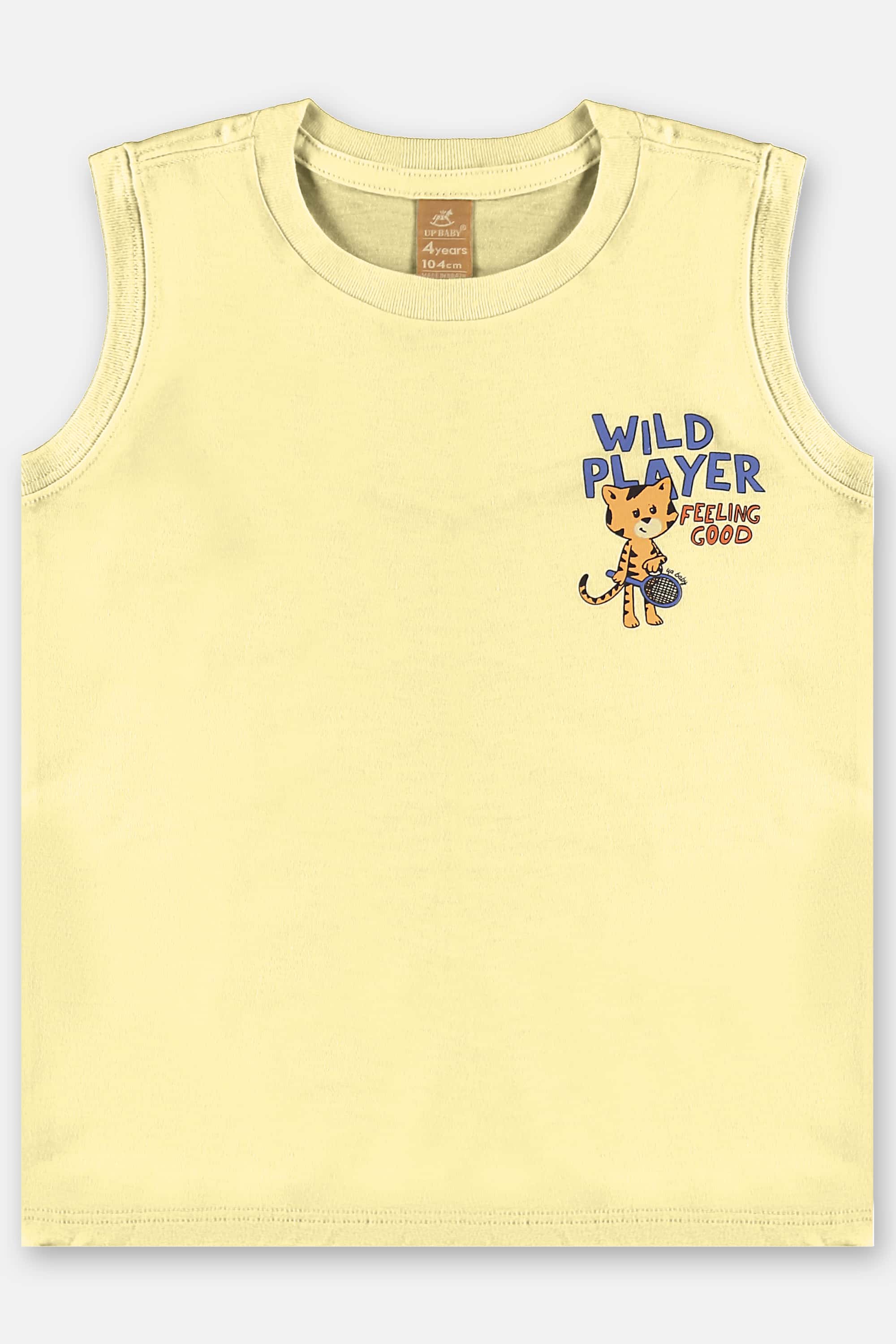 Conjunto com Regata e Short Animais Infantil Masculino (Amarelo) Up Baby - Imagem 45