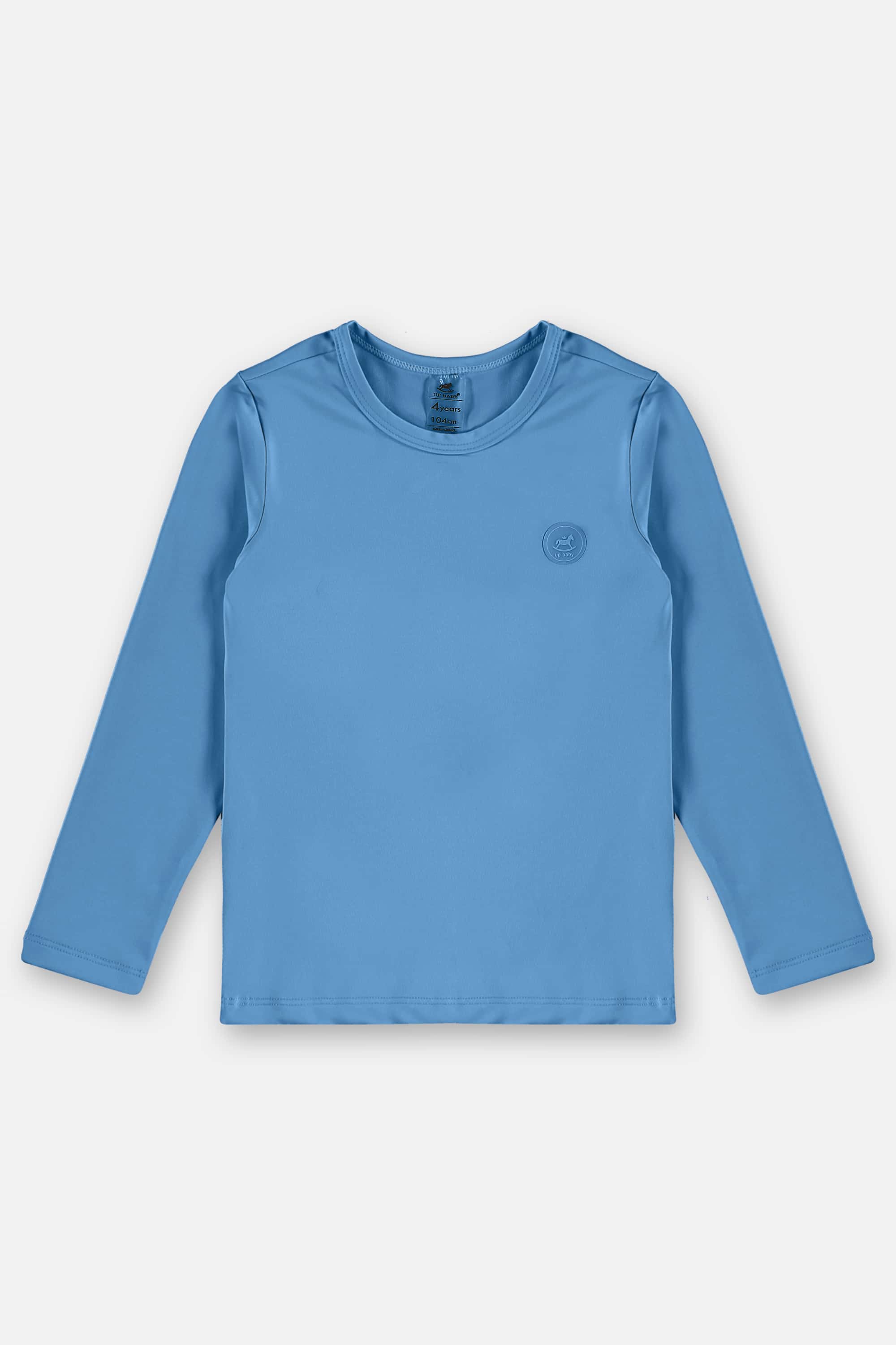 Camiseta Infantil Unissex com FPS +50 (Azul Claro) Up Baby - Imagem 2