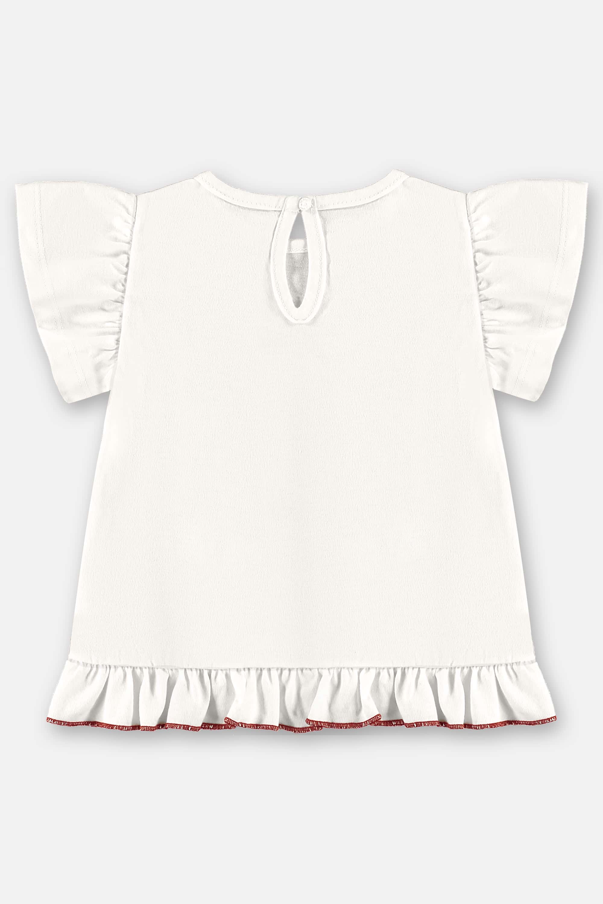 Conjunto com Blusa e Bermuda Ciclista Corações para Bebê Menina (Off White) Up Baby - Imagem 34