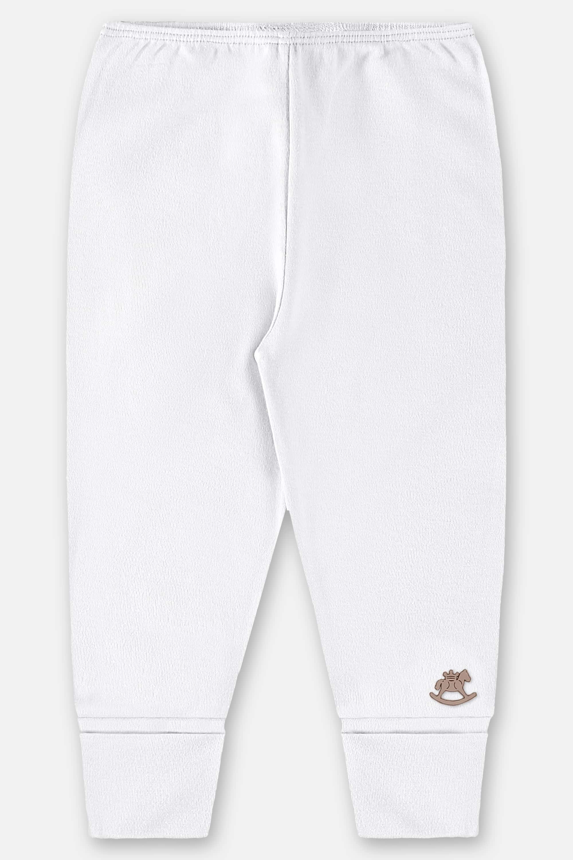 Calça Unissex para Bebê em Suedine Essentials (Branco) Up Baby - Imagem 11