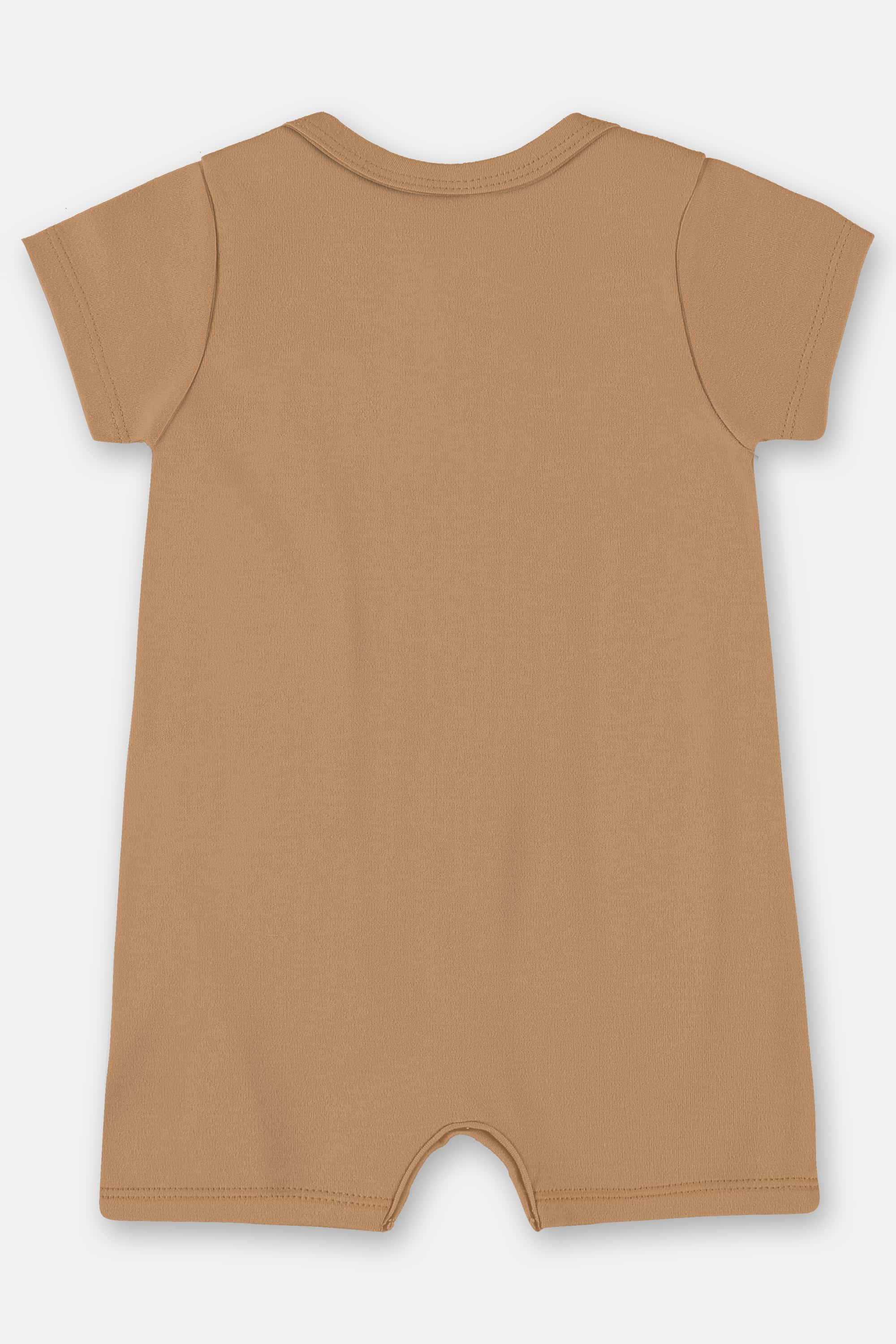 Macaquinho Unissex Bebê em Suedine Essentials (Marrom) Up Baby - Imagem 8