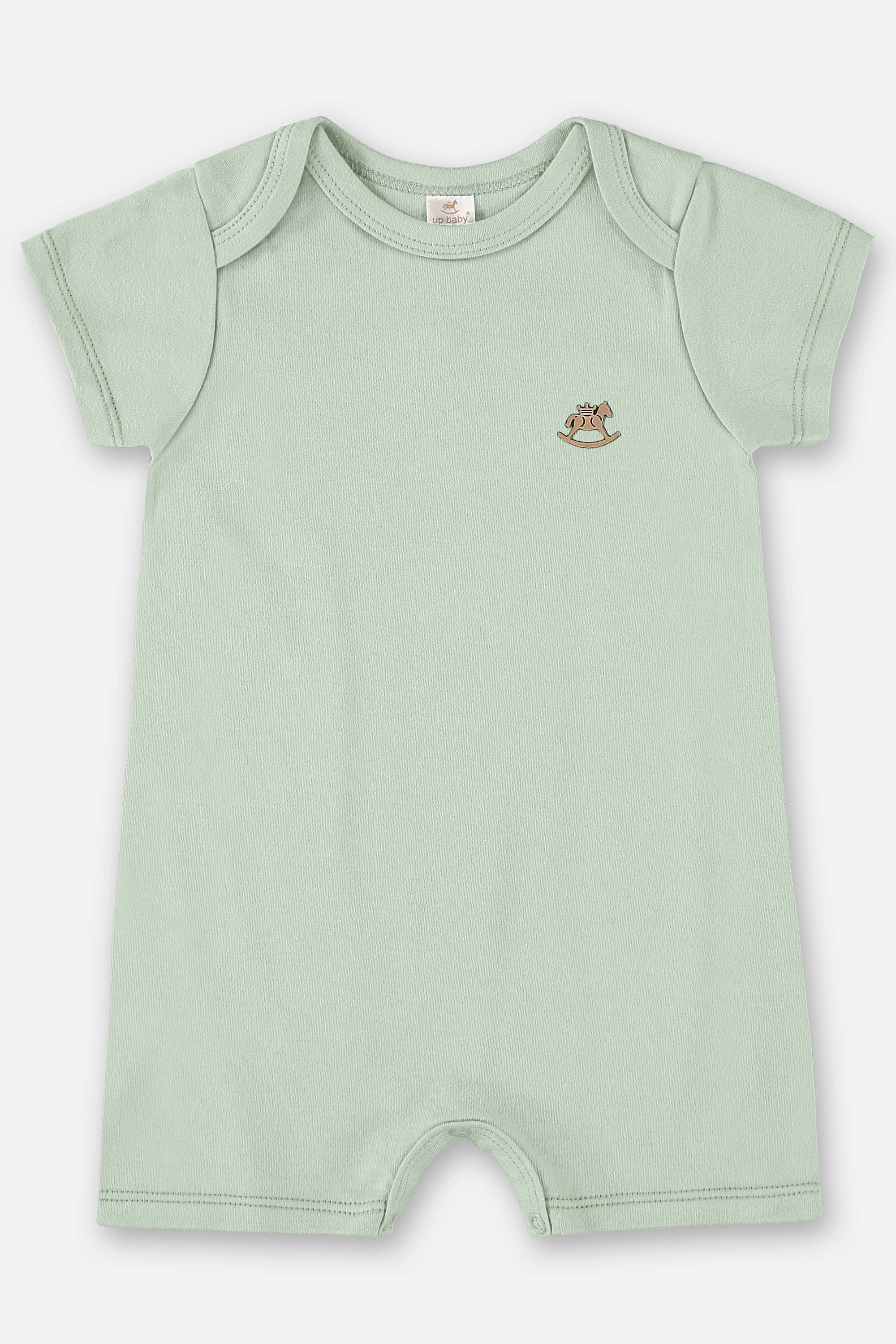 Macaquinho Unissex Bebê em Suedine Essentials (Verde) Up Baby