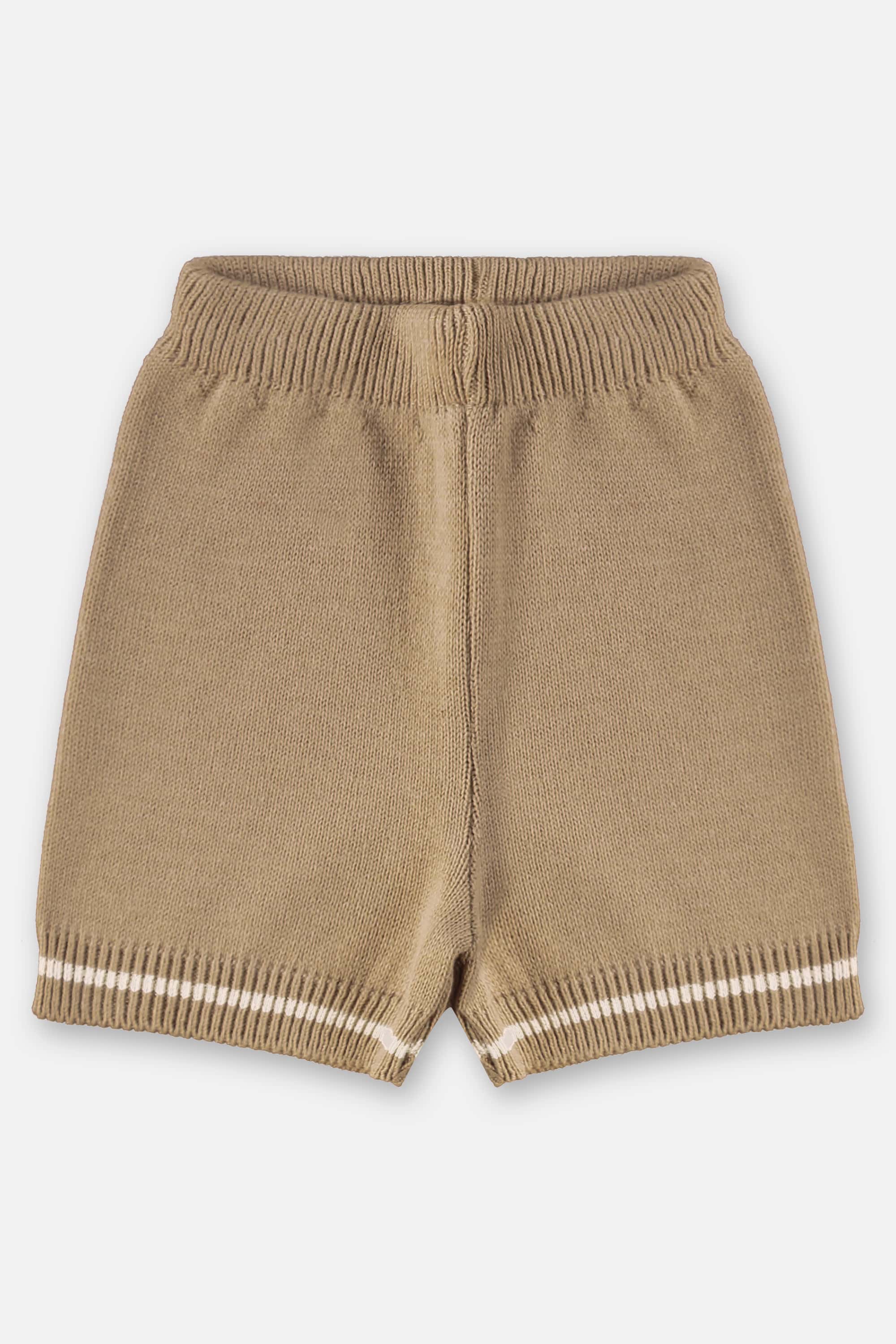 Conjunto Polo e Bermuda em Tricot para Bebê Menino (Marrom) Up Baby - Imagem 11