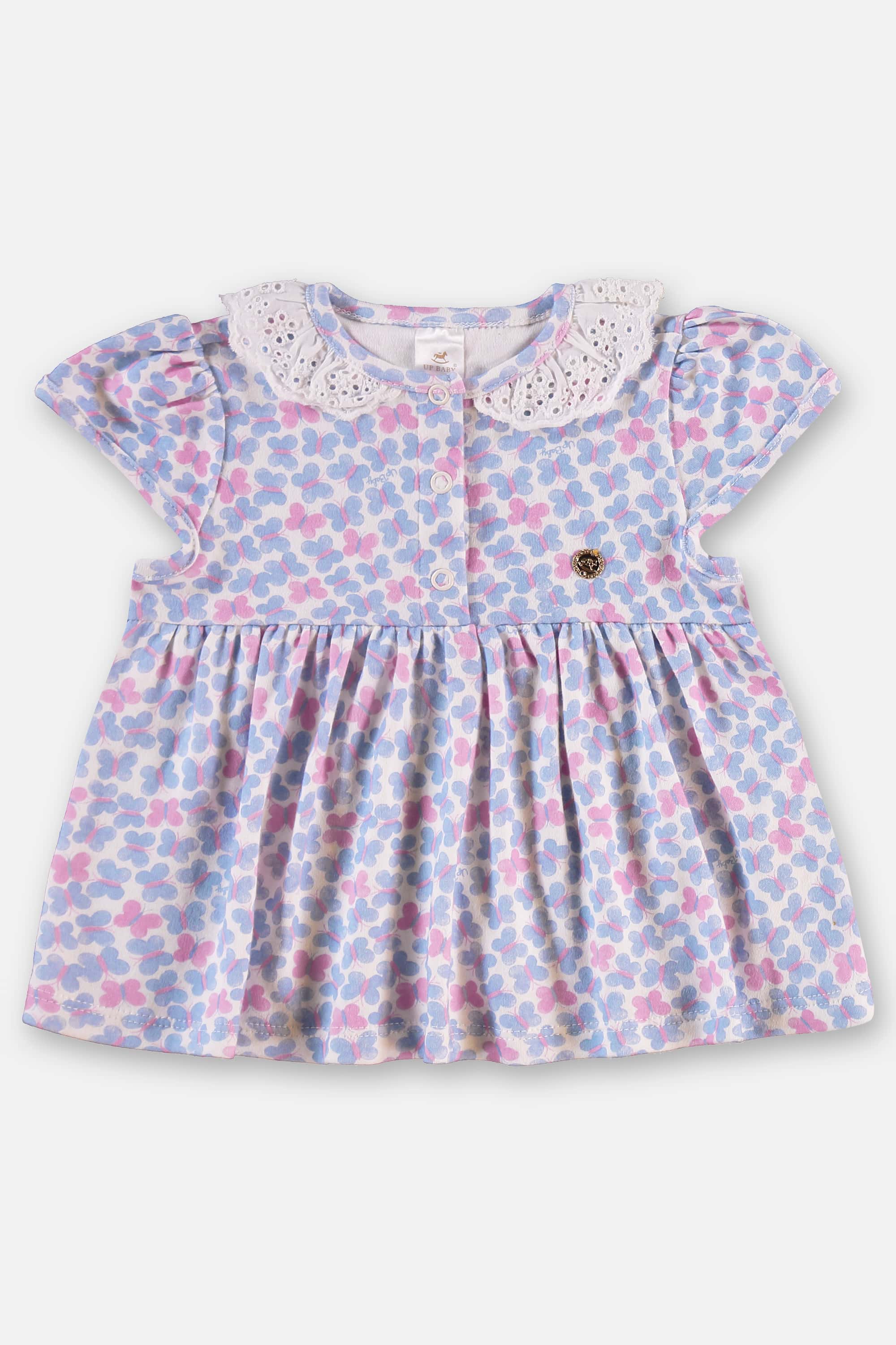 Conjunto Borboletas com Bata e Short para Bebê Menina (Roxo) Up Baby - Imagem 3