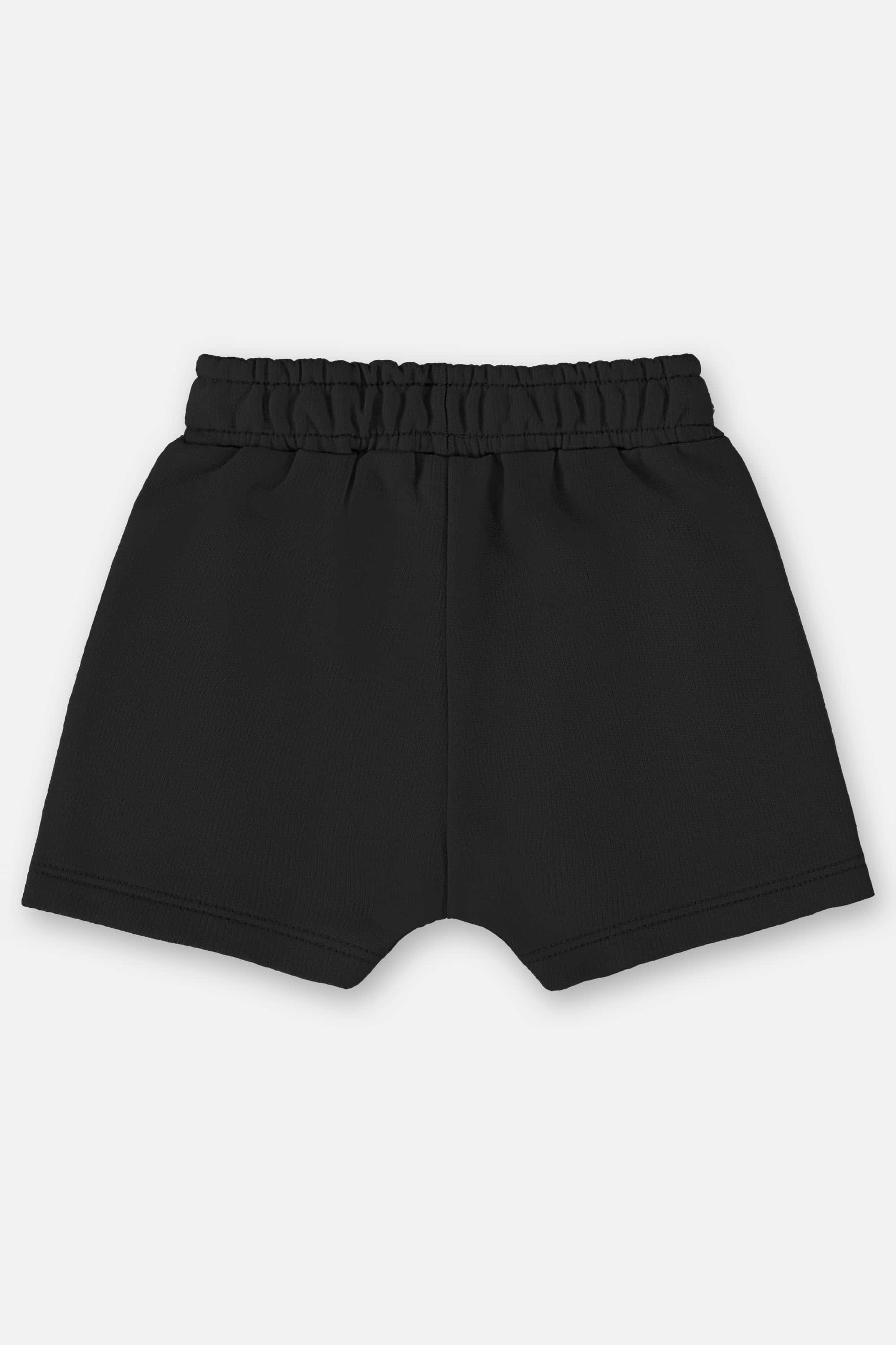 Short em Moletom Sem Felpa para Bebê Menino (Preto) Up Baby - Imagem 6