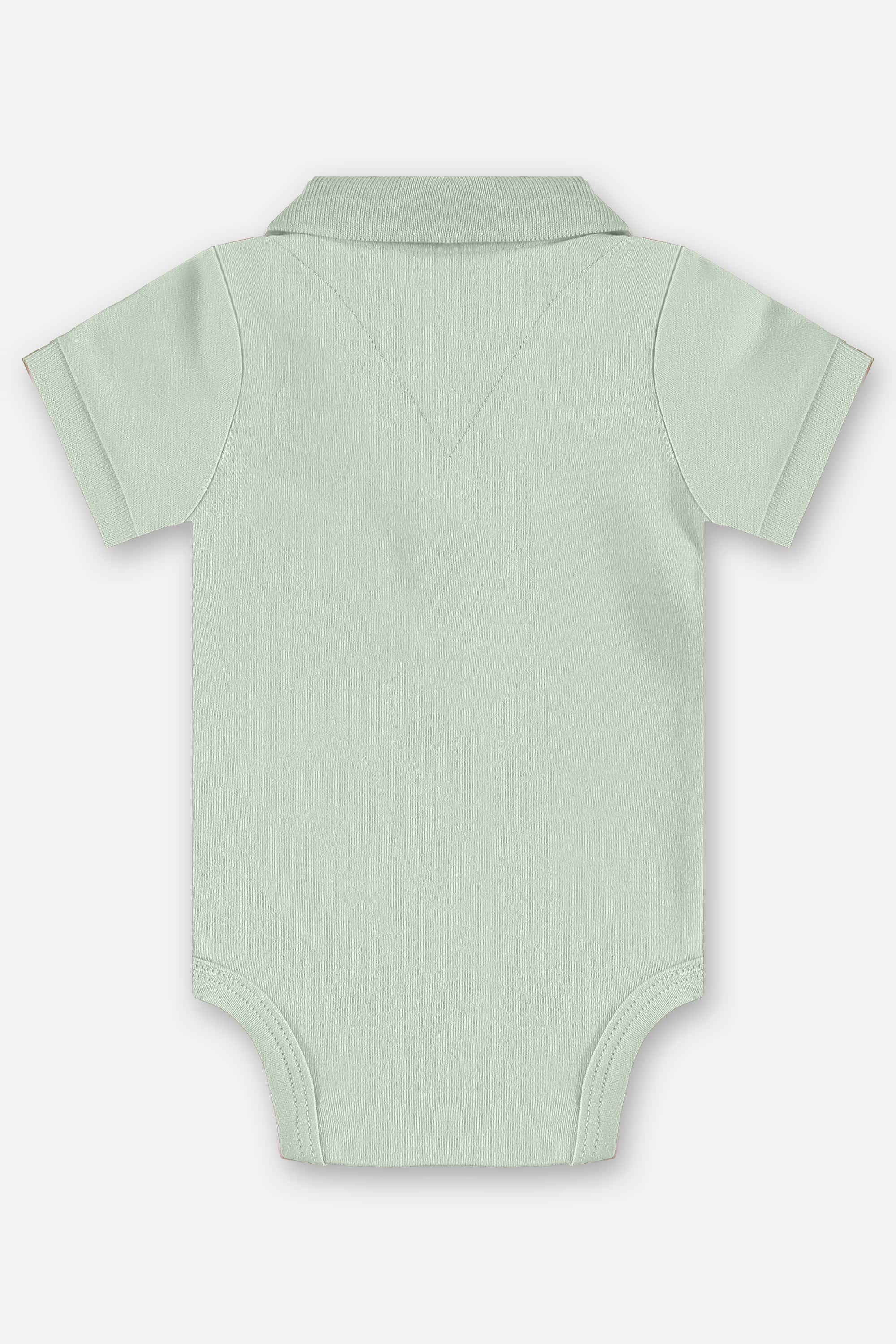Body Polo em Suedine para Bebê Menino (Verde Claro) Up Baby - Imagem 4