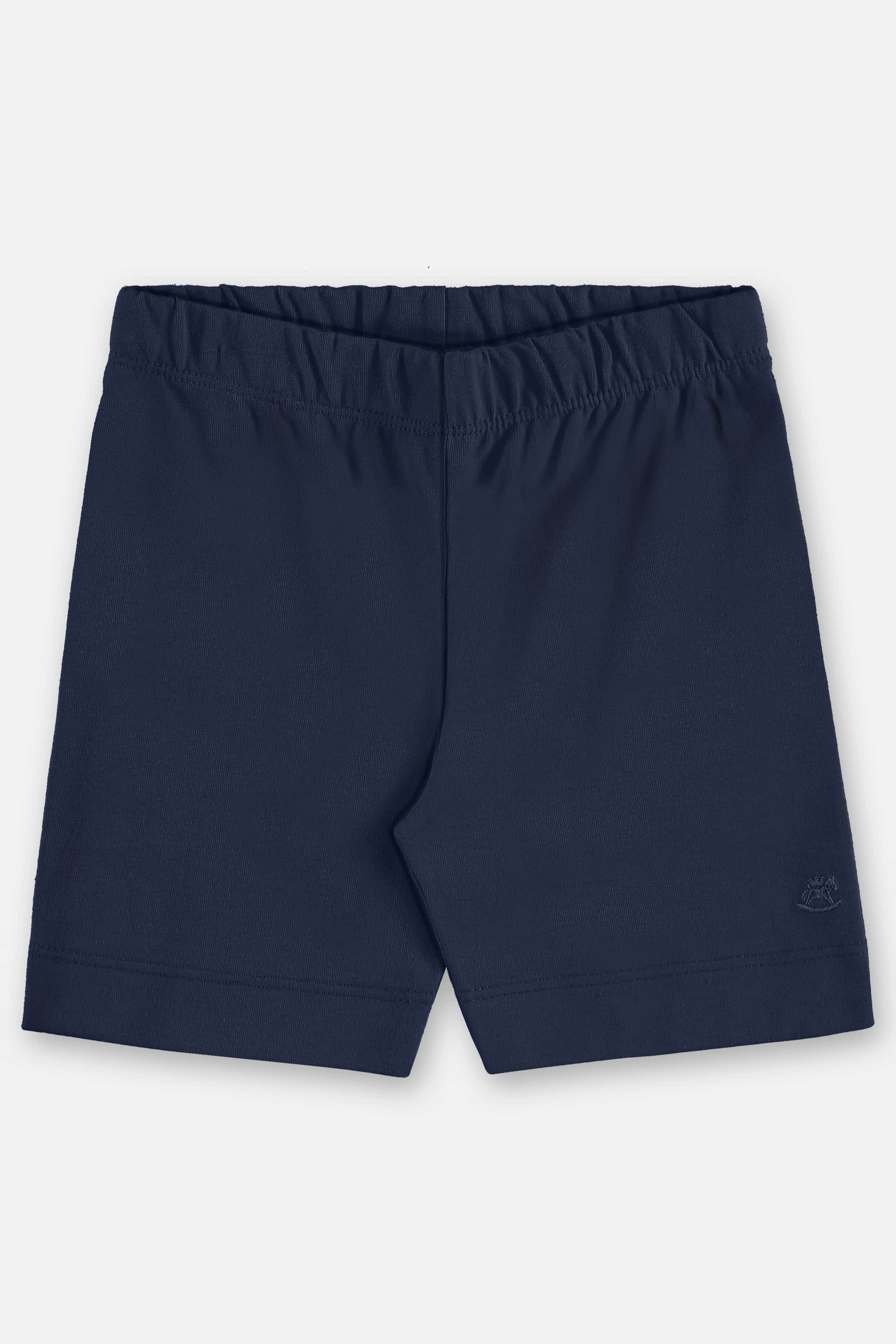 Bermuda Ciclista Infantil Feminina em Cotton (Azul Marinho) Up Baby