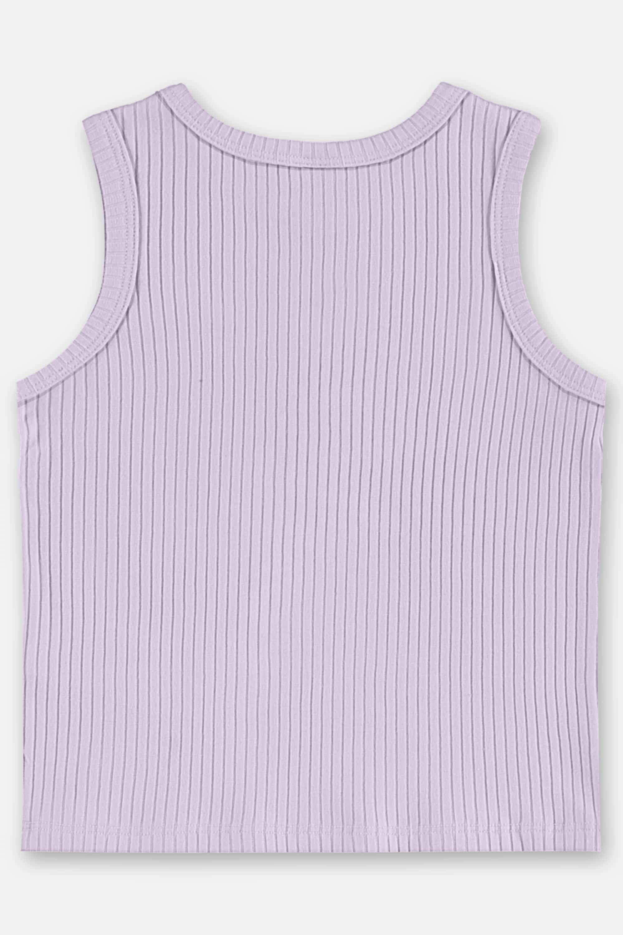 Regata Infantil Feminina em Ribana Canelada (Roxo) Up Baby - Imagem 2