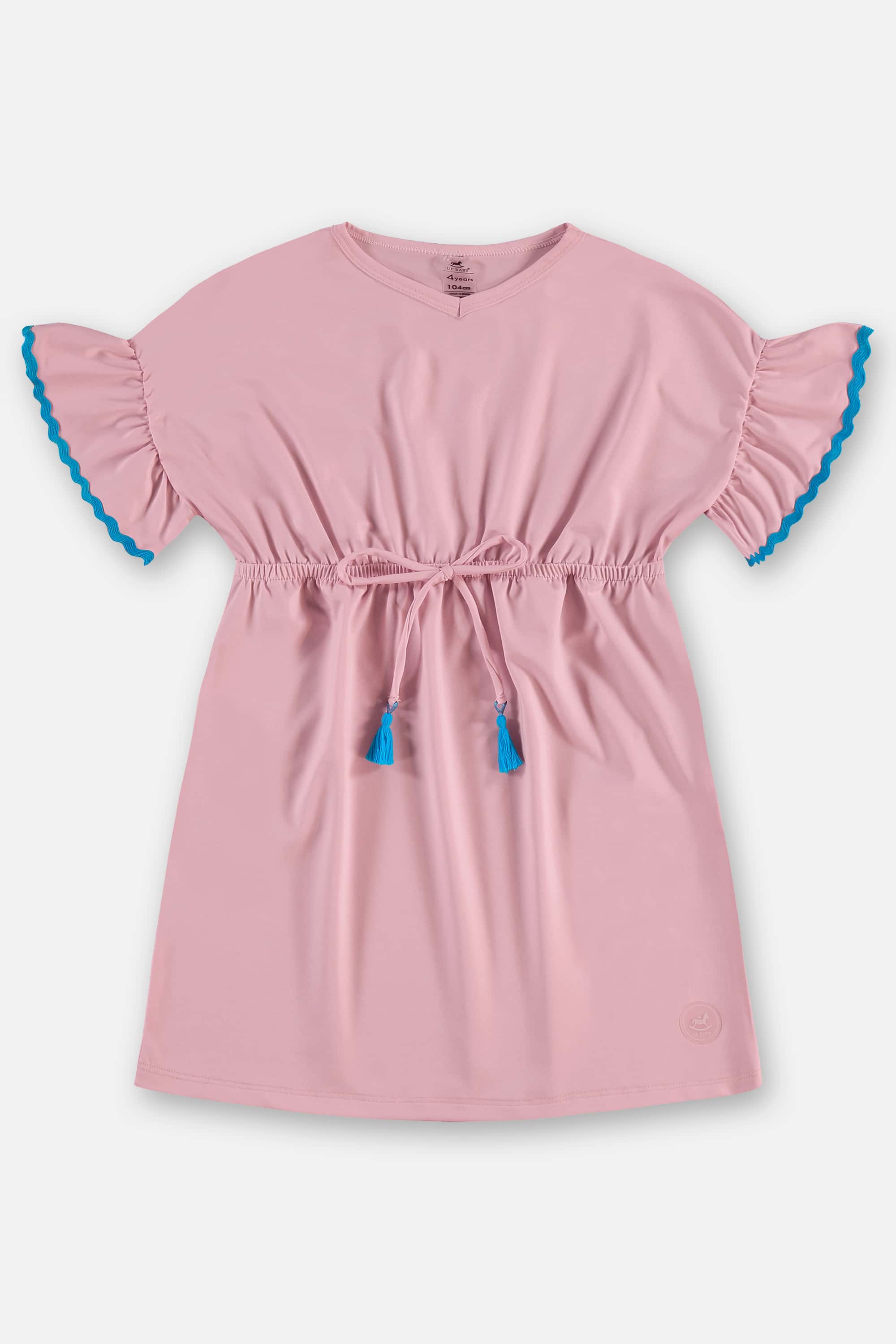 Saída de Praia Infantil em Poliéster FPS +50 (Rosa) Up Baby - Imagem 3