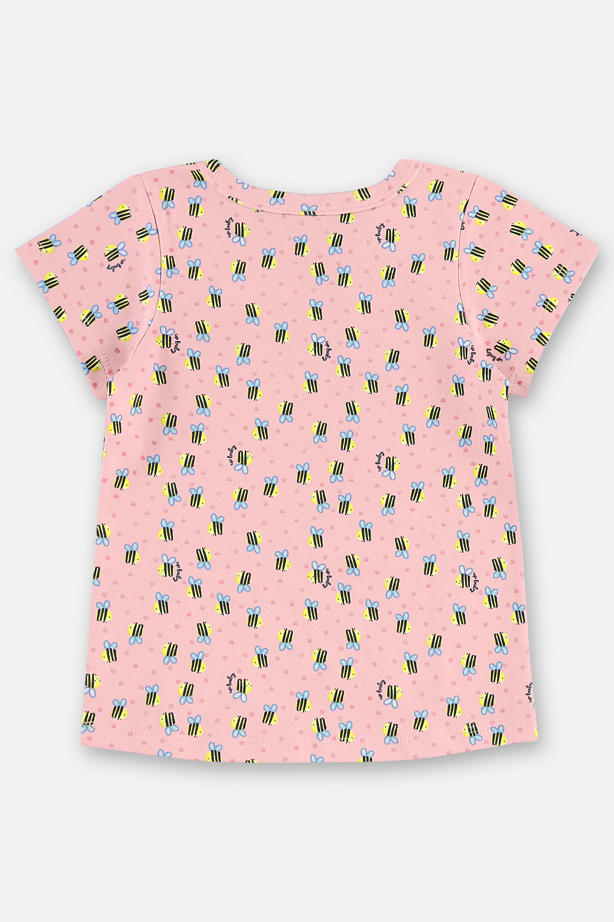 Pijama Infantil Feminino Blusa e Bermuda em Suedine (Rosa) Up Baby - Imagem 20