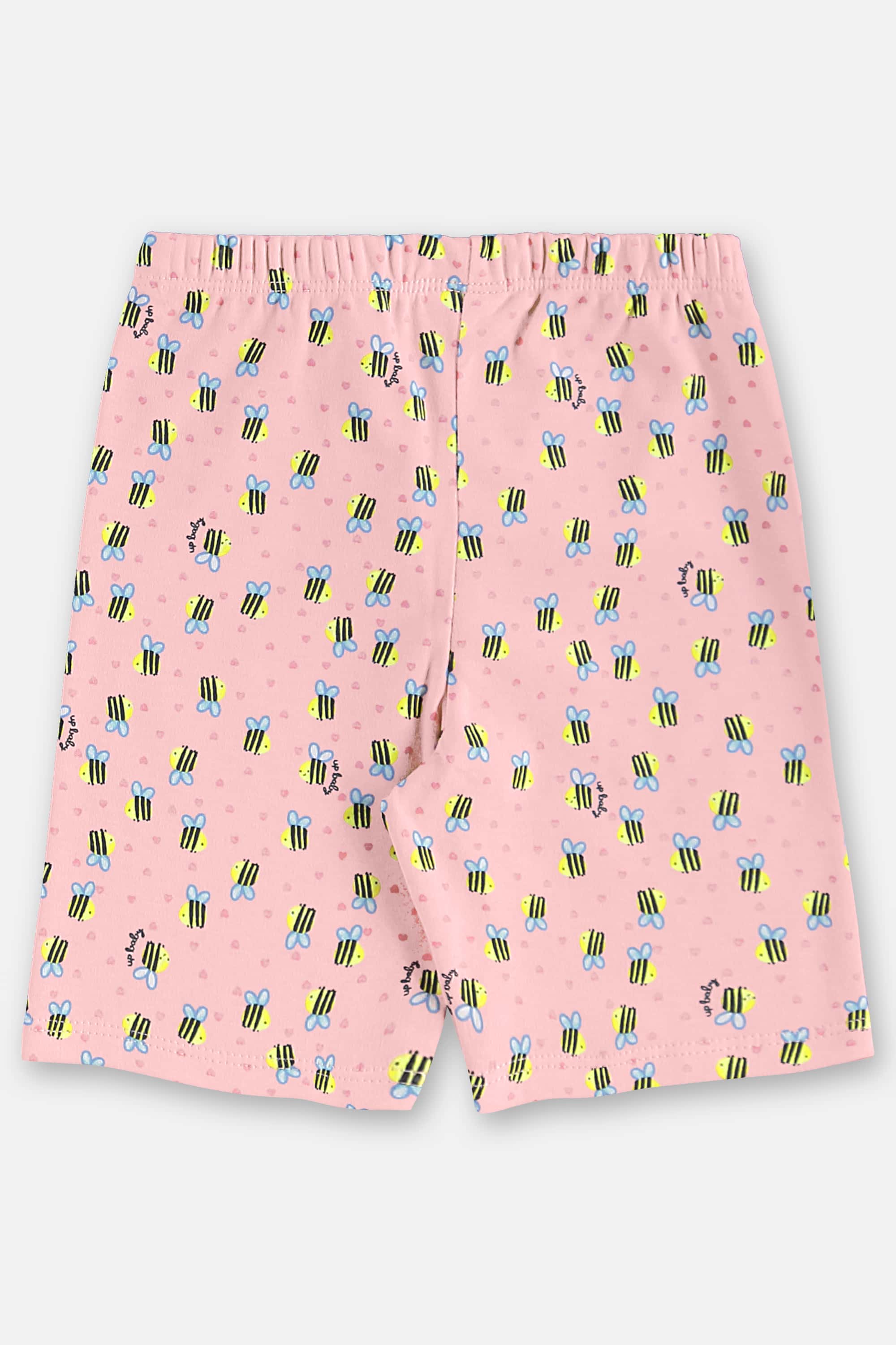 Pijama Infantil Feminino Blusa e Bermuda em Suedine (Rosa) Up Baby - Imagem 28