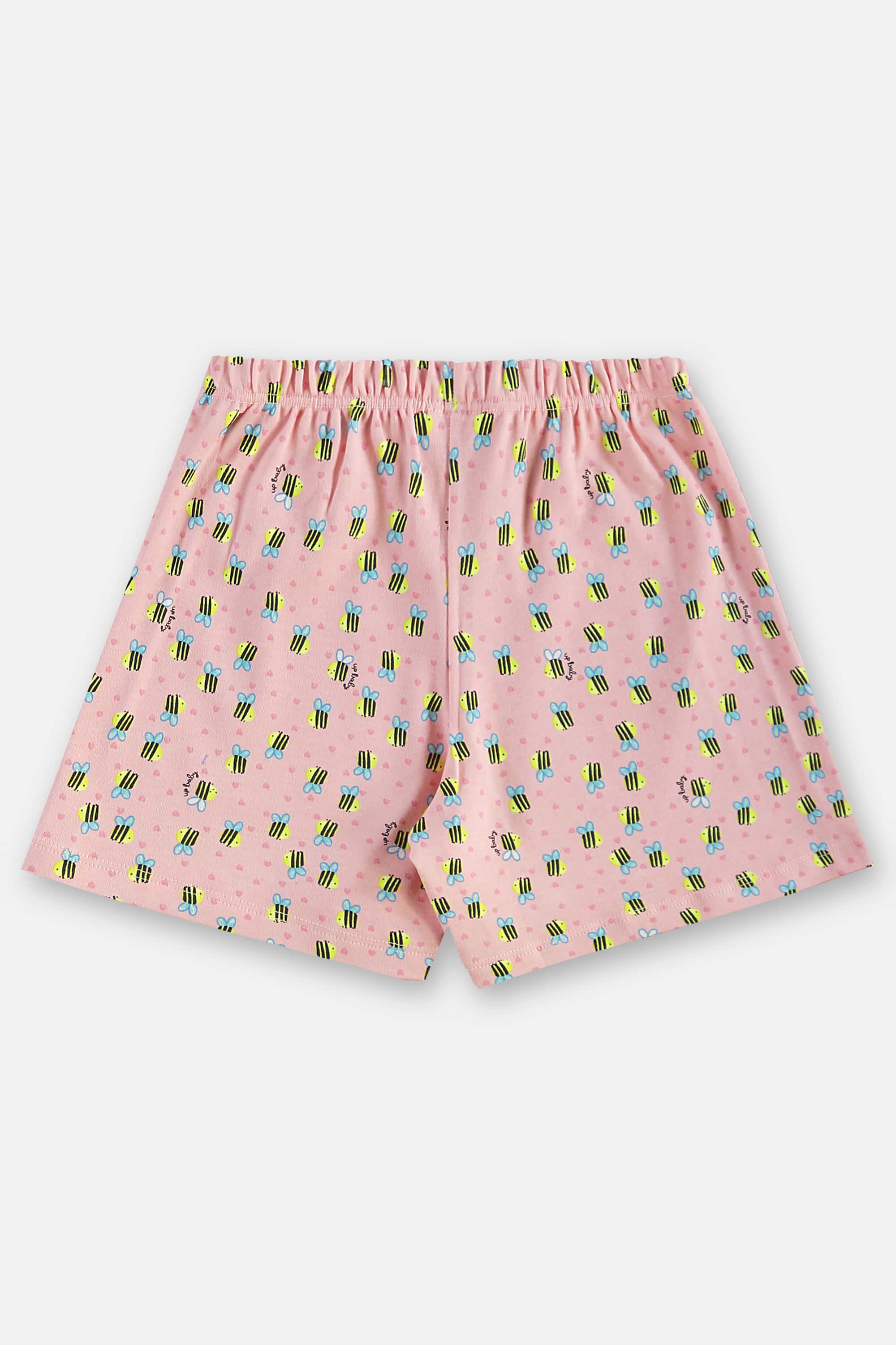 Pijama Infantil Feminino Blusa e Short em Suedine (Rosa) Up Baby - Imagem 7