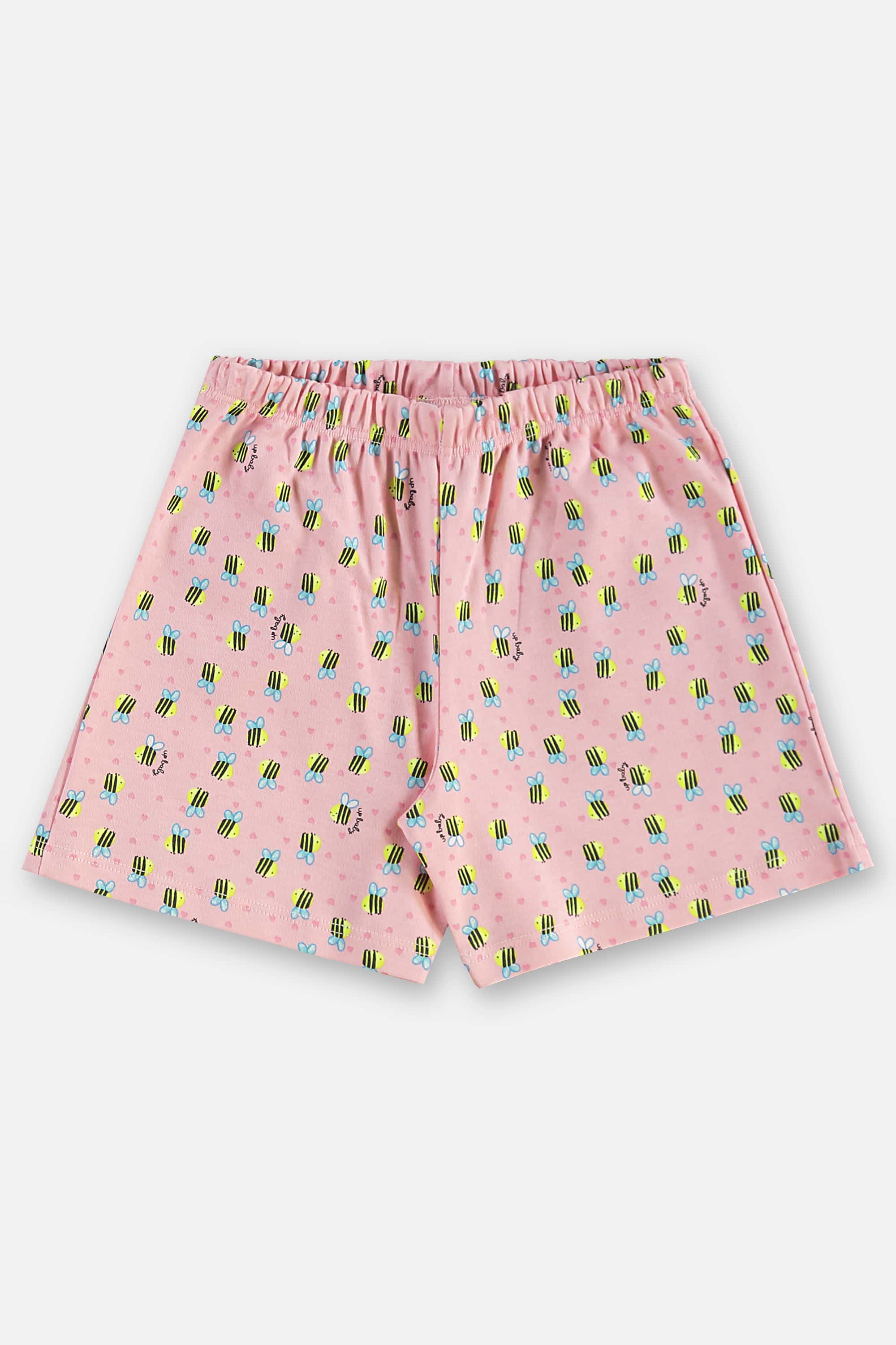 Pijama Infantil Feminino Blusa e Short em Suedine (Rosa) Up Baby - Imagem 39