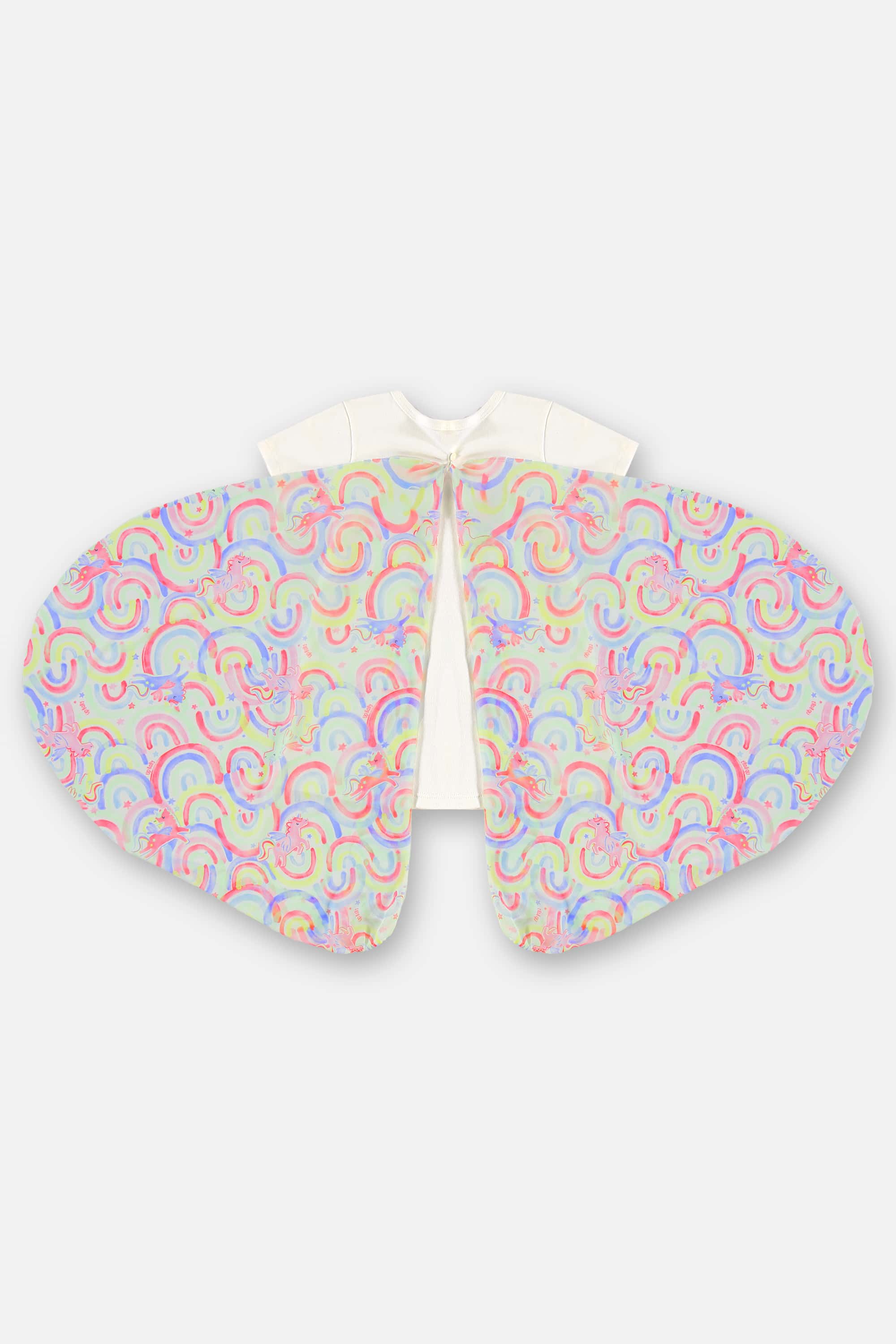 Pijama Unicórnio Infantil Feminino em Suedine com Asas (Off White) Up Baby - Imagem 15