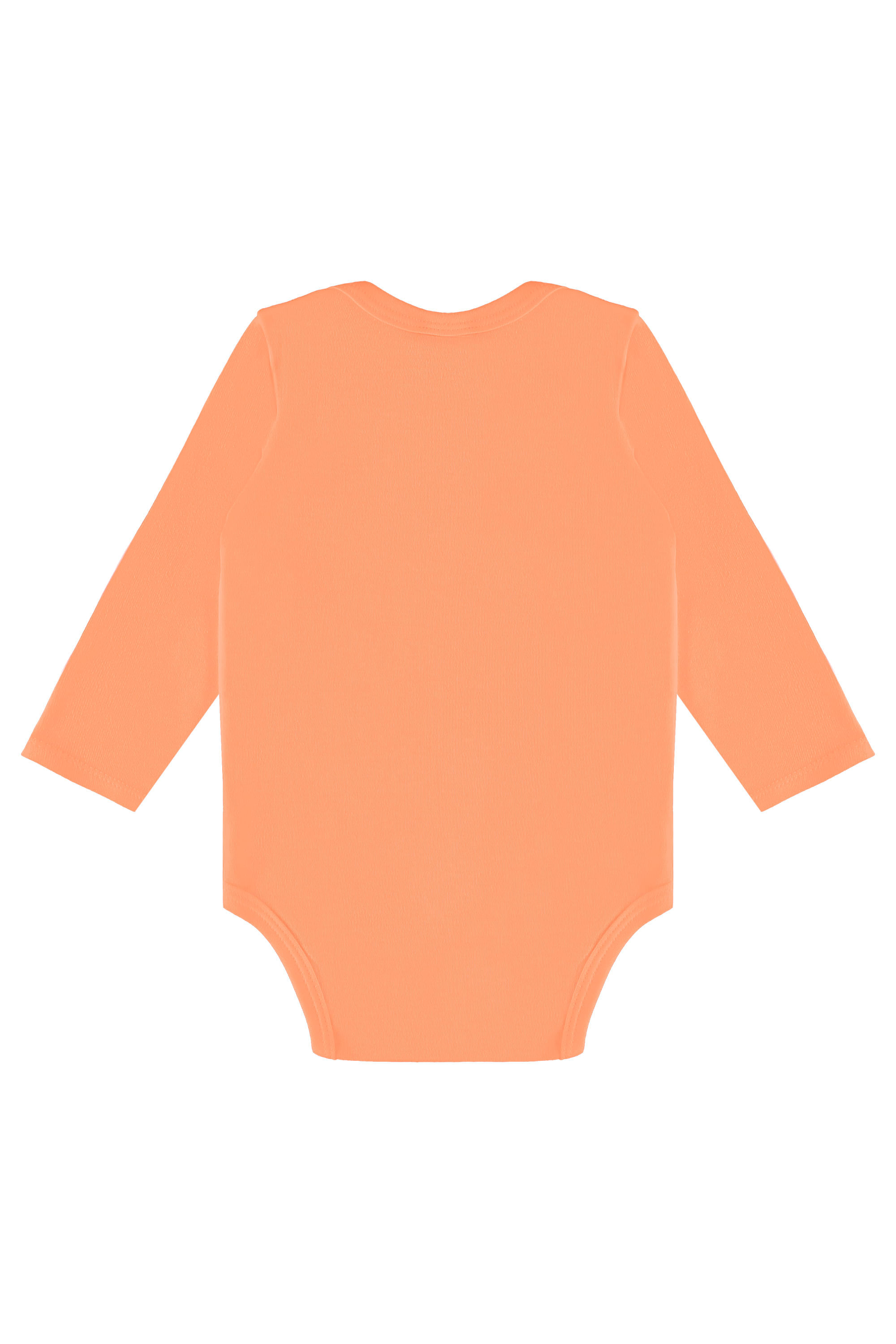 Body Manga Longa Básico Unissex para Bebê (Laranja) Guloseima - Imagem 3