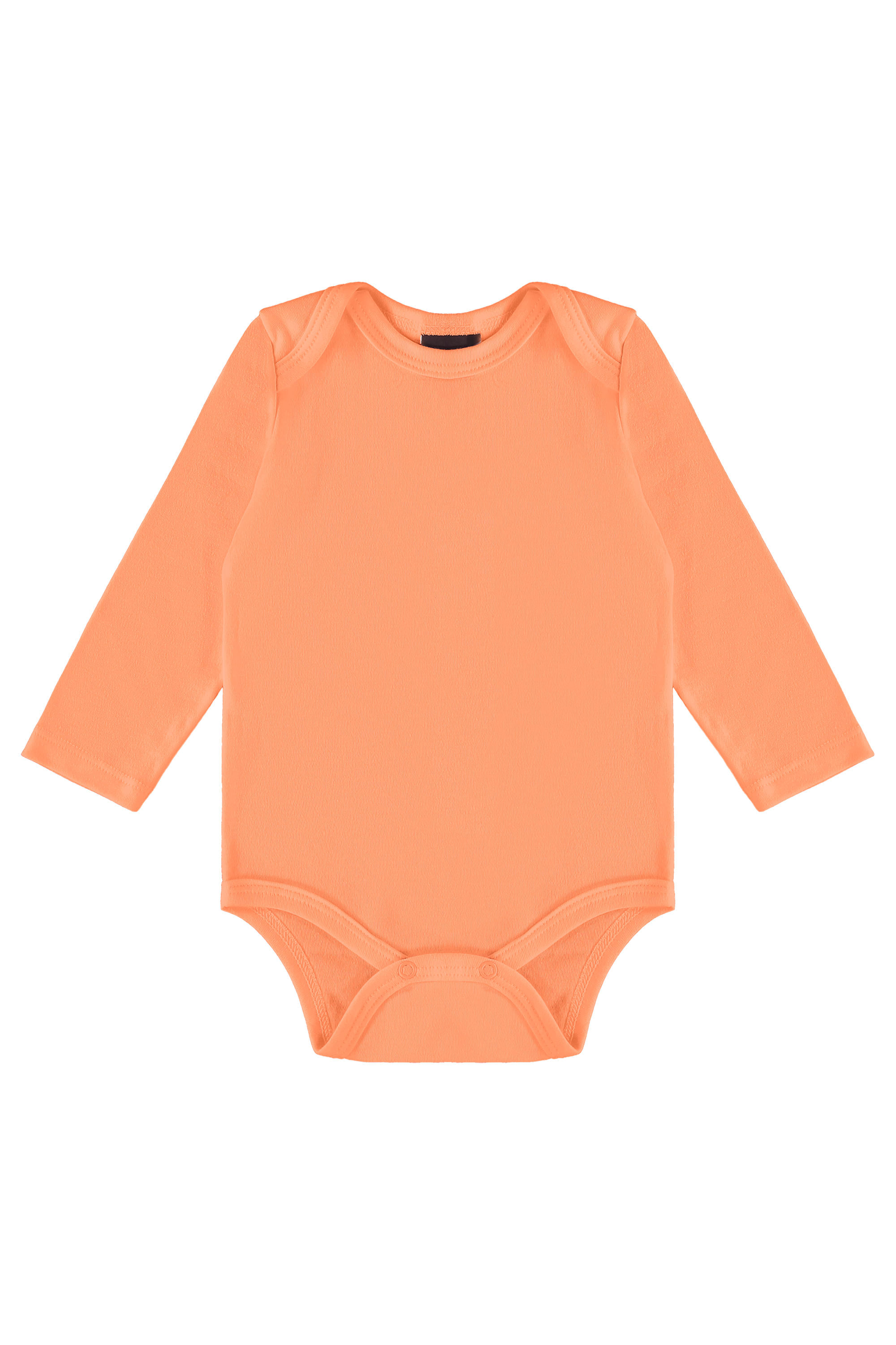 Body Manga Longa Básico Unissex para Bebê (Laranja) Guloseima - Imagem 5