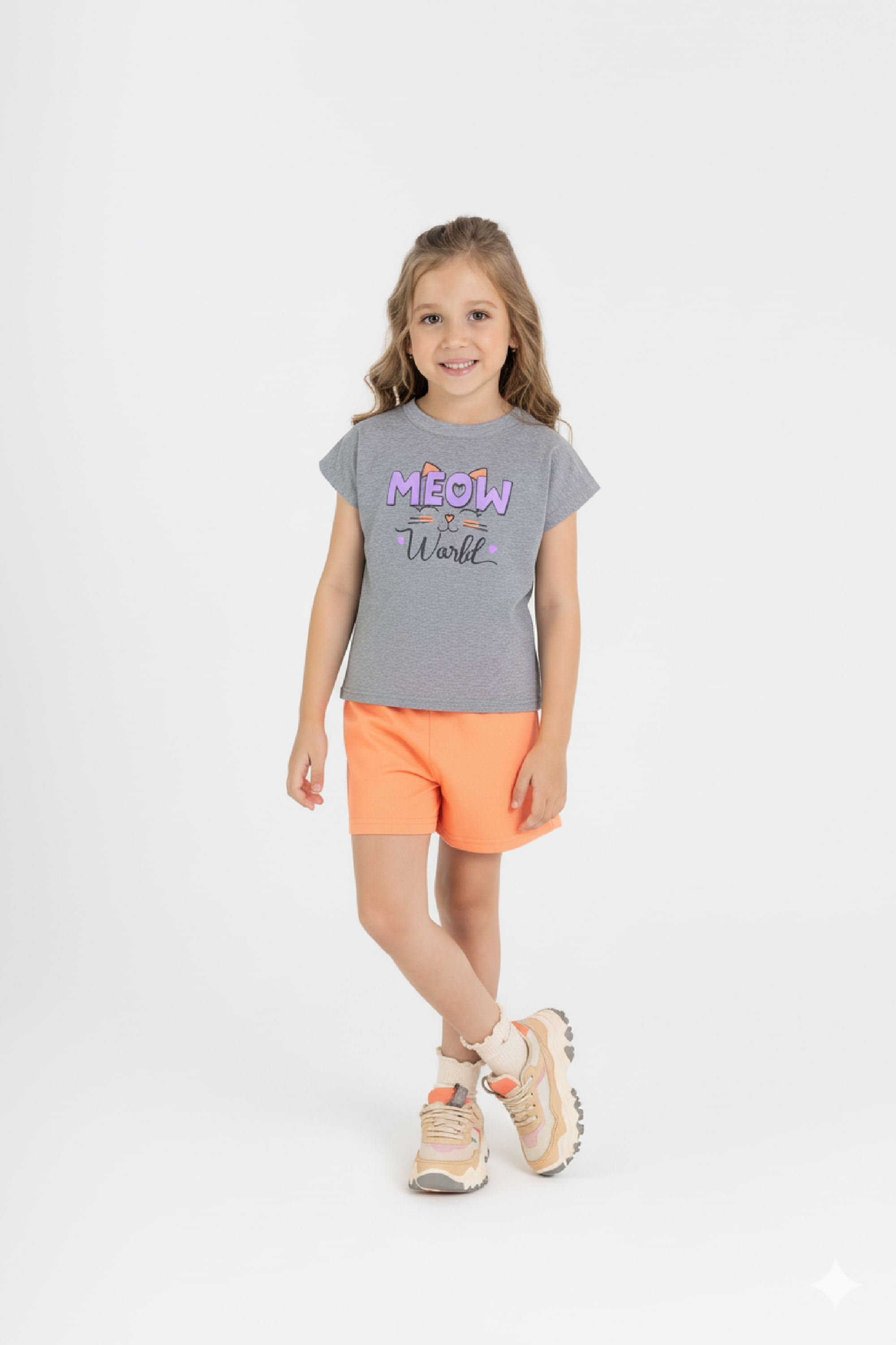 Conjunto com Blusa e Short para Menina (Cinza) Guloseima - Imagem 16