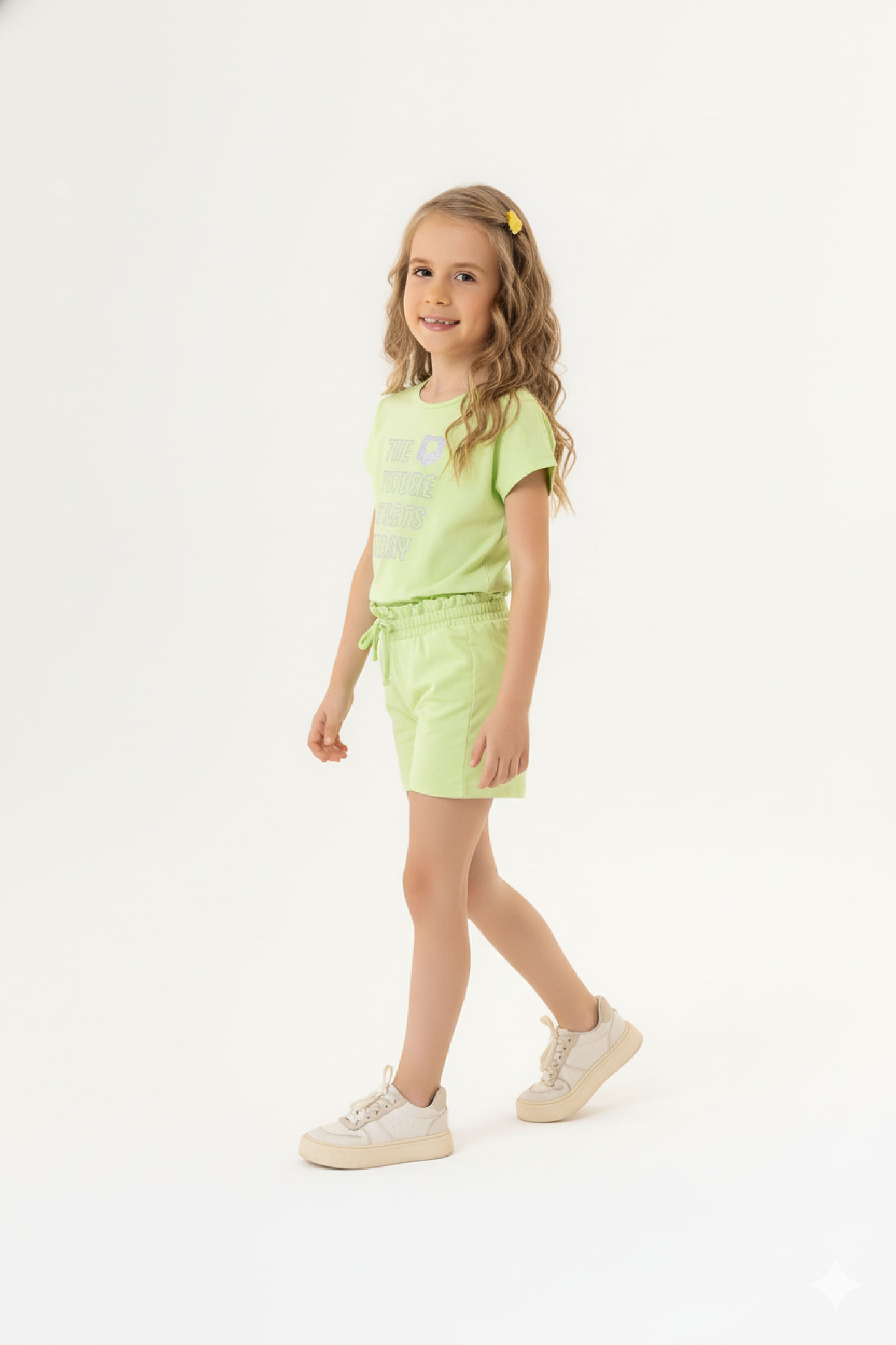 Conjunto Infantil para Menina em Molecotton (Verde) Guloseima - Imagem 29