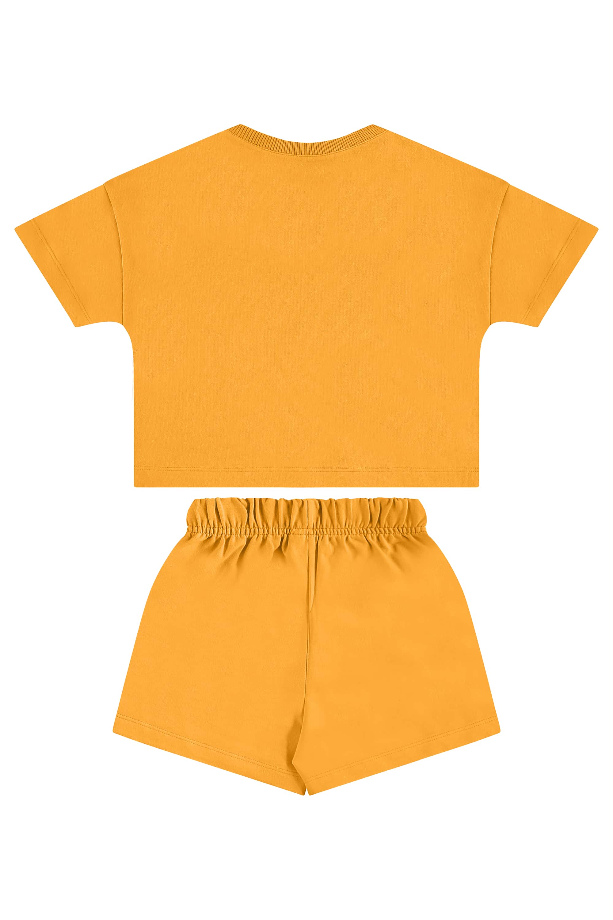 Conjunto Infantil para Menina em Moletinho (Amarelo) Guloseima - Imagem 33