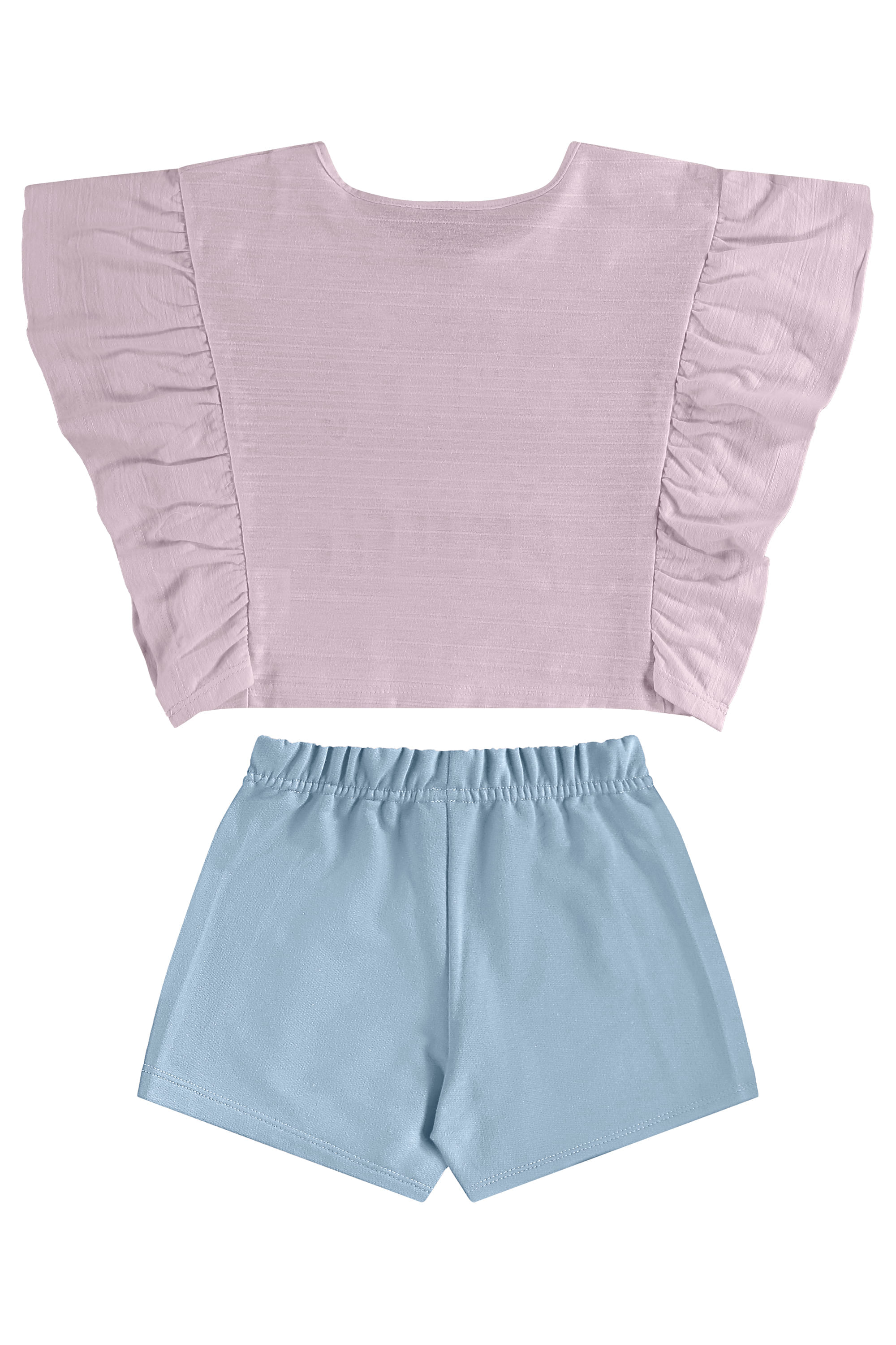 Conjunto com Blusa e Short Infantil para Menina (Roxo) Guloseima - Imagem 26
