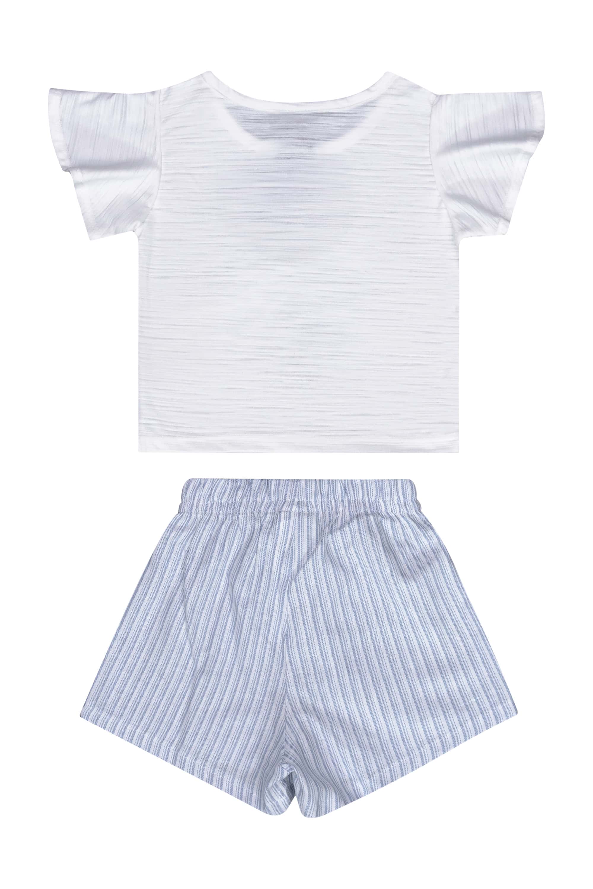 Conjunto Infantil com Blusa e Shorts (Branco) Guloseima - Imagem 18