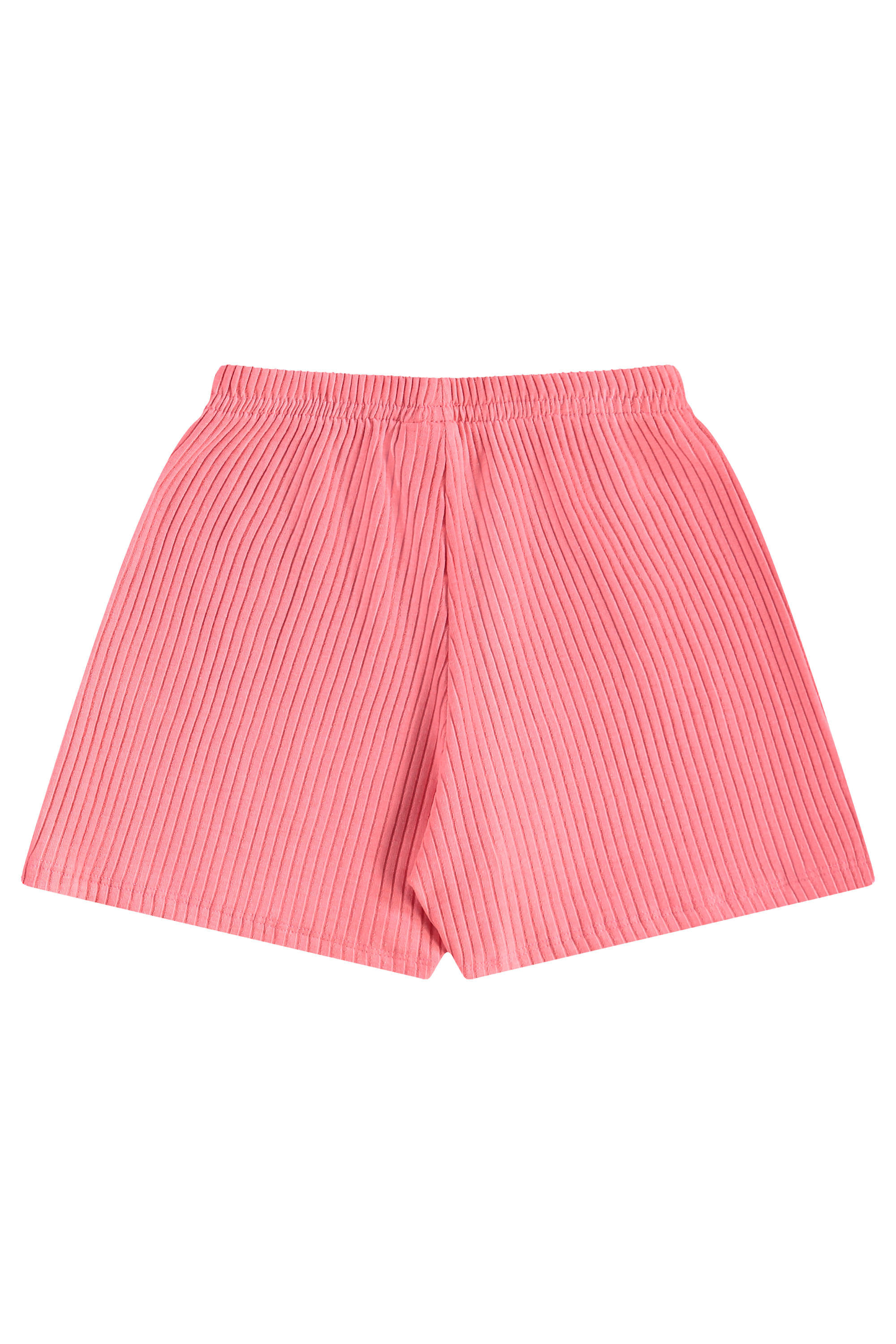 Conjunto com Blusa Cropped e Short em Ribana para Menina (Rosa) Guloseima - Imagem 24