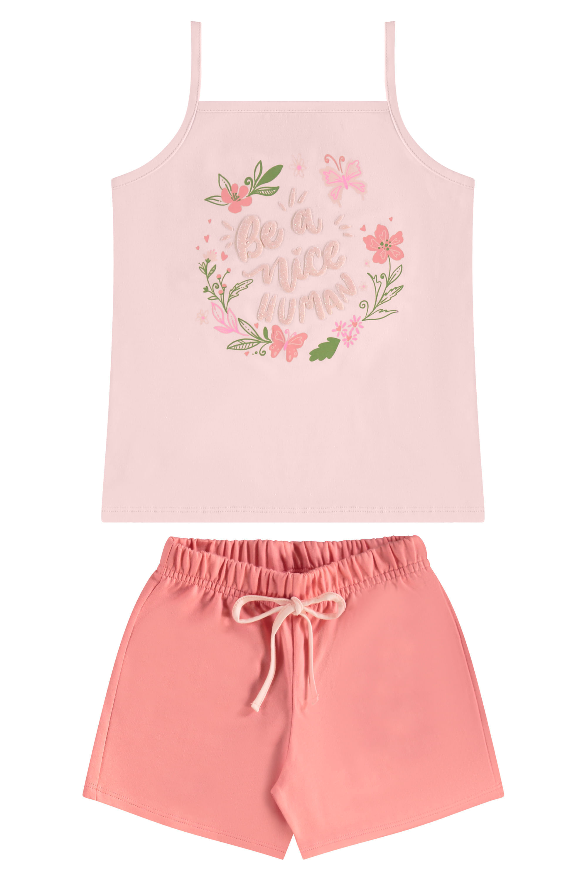 Conjunto com Regata e Short para Menina (Rosa) Guloseima - Imagem 14