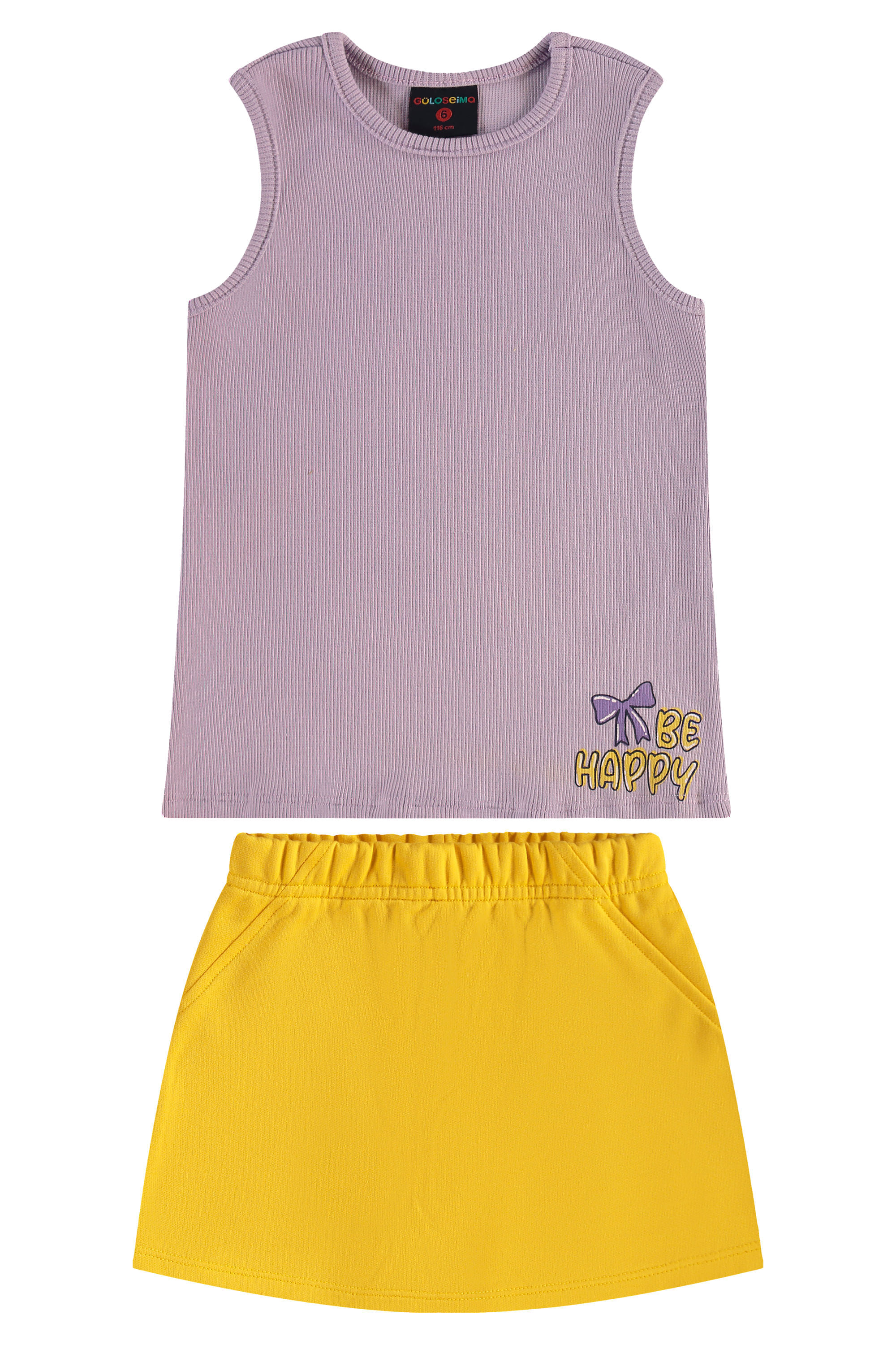 Conjunto com Regata e Short-Saia para Menina (Roxo) Guloseima - Imagem 20
