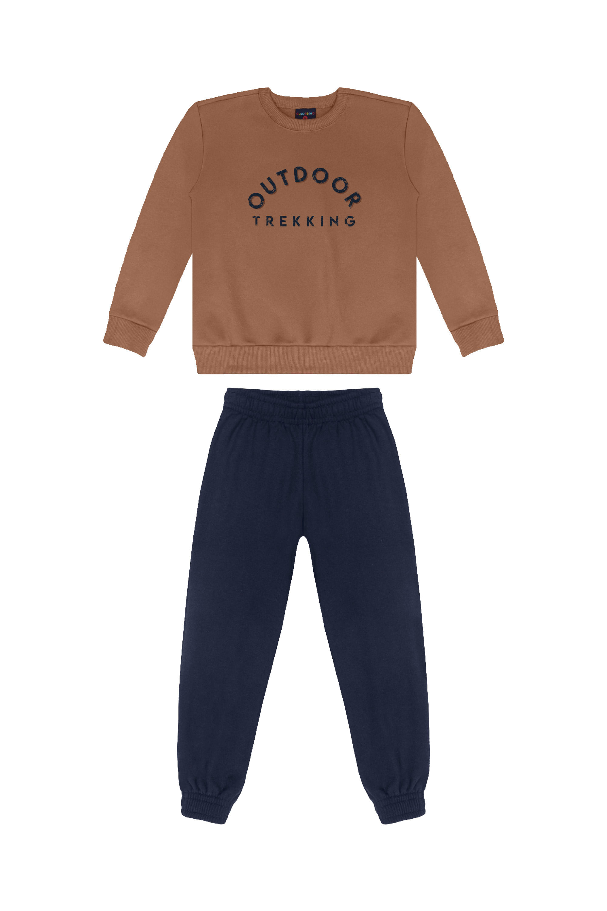 Conjunto Infantil Masculino em Moletom Felpado (Marrom) Guloseima - Imagem 14