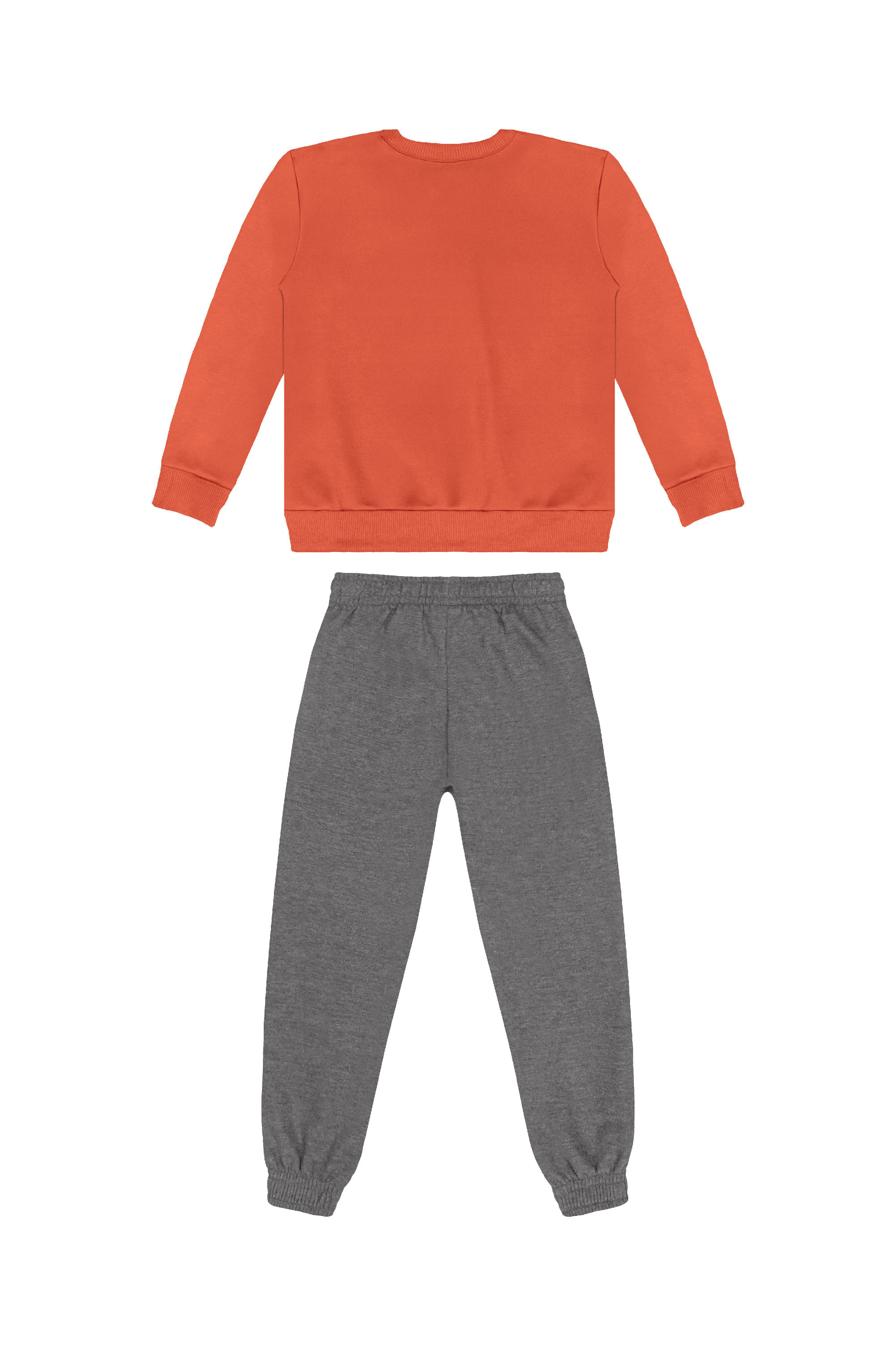 Conjunto Infantil Masculino em Moletom Felpado (Laranja) Guloseima - Imagem 21