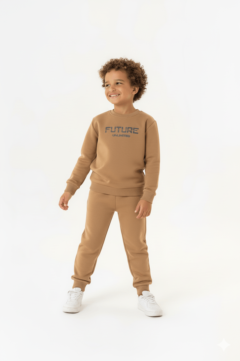 Conjunto Blusão e Calça Infantil Masculino (Marrom) Guloseima - Imagem 16