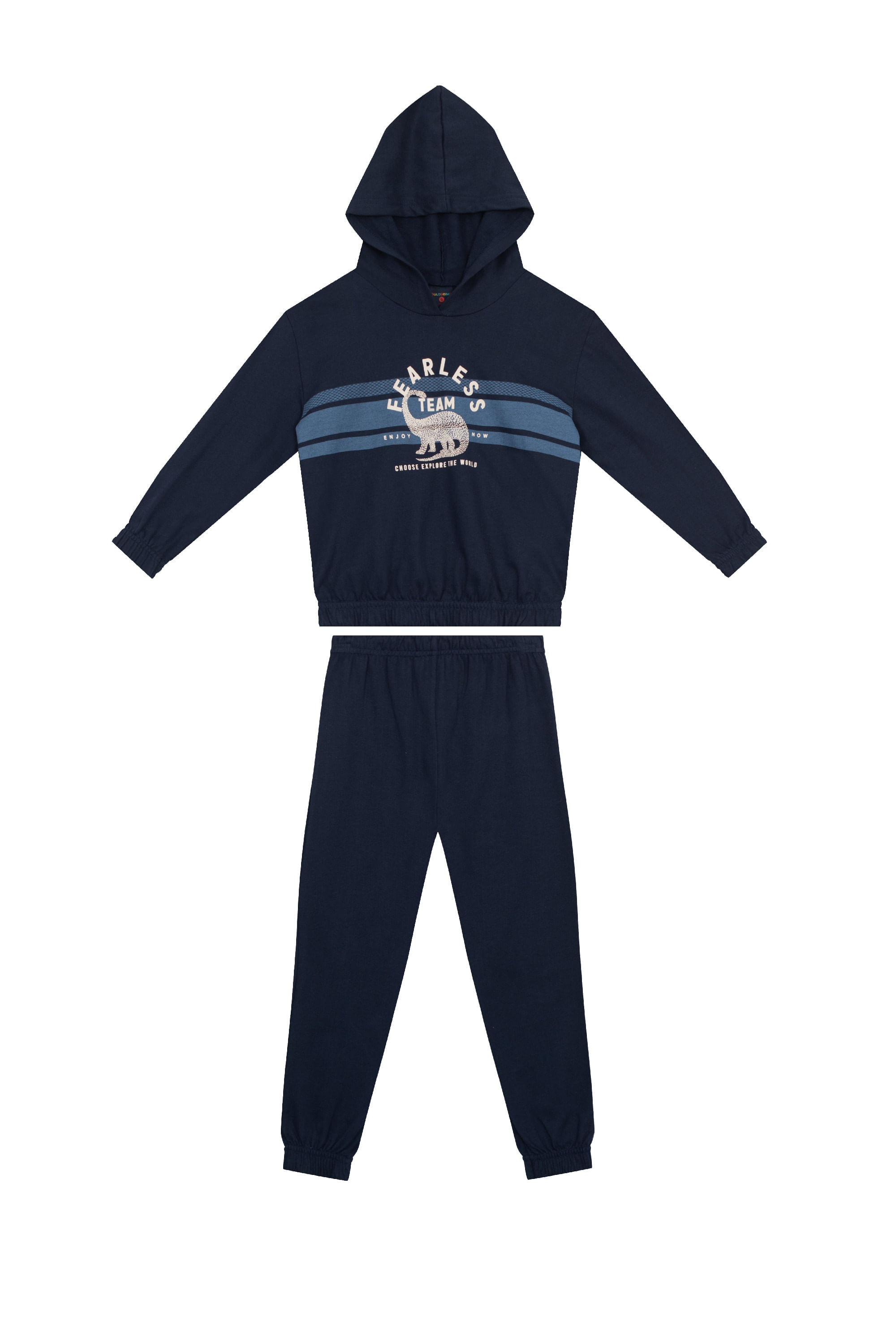 Conjunto Blusão e Calça Infantil Menino (Azul Marinho) Guloseima - Imagem 8