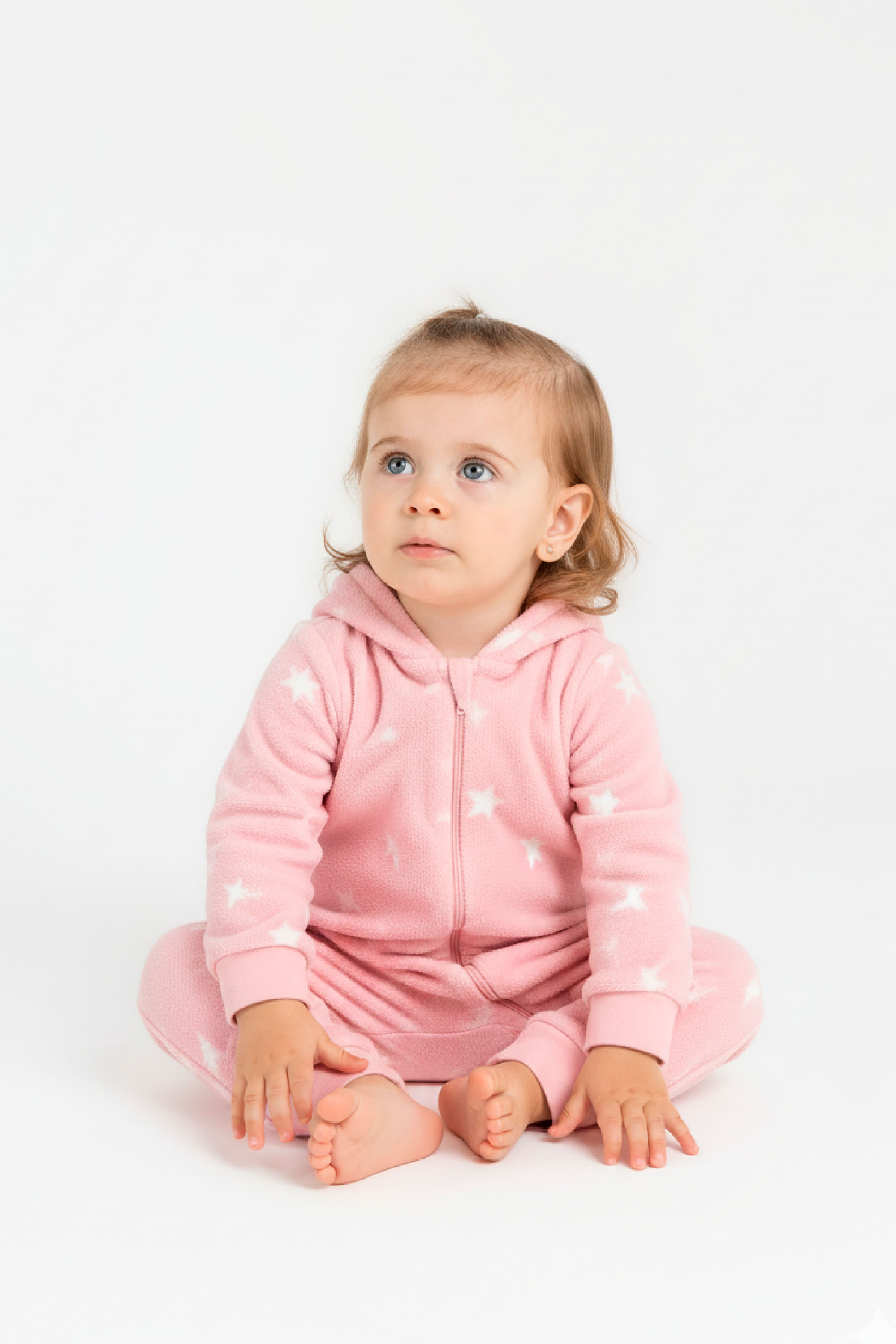 Macacão para Bebê Menina em Pelo Sintético (Rosa Claro) Guloseima