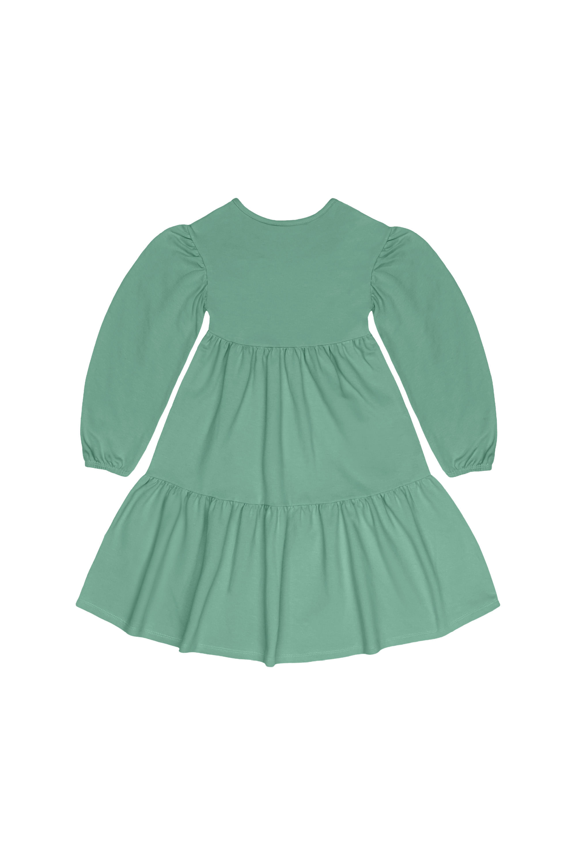 Vestido Infantil em Molecotton Sem Felpa (Verde) Guloseima - Imagem 18
